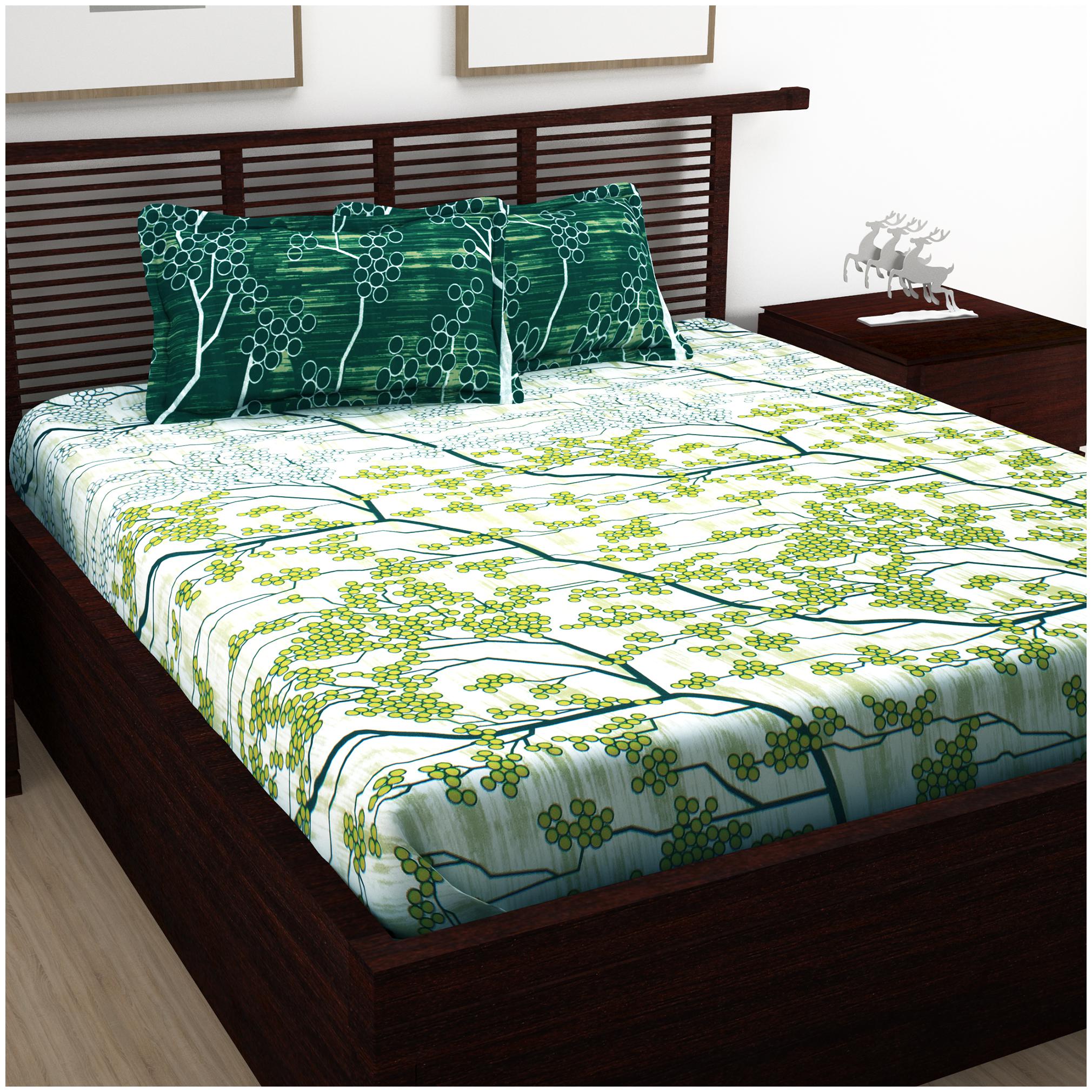 Story Home Cotton Abstract Double Size Bedsheet 120 TC ( 1 Bedsheet With 2 Pillow Covers Green )
Story Home Cotton Abstract Double Size Bedsheet 120 TC ( 1 Bedsheet With 2 Pillow Covers Green )