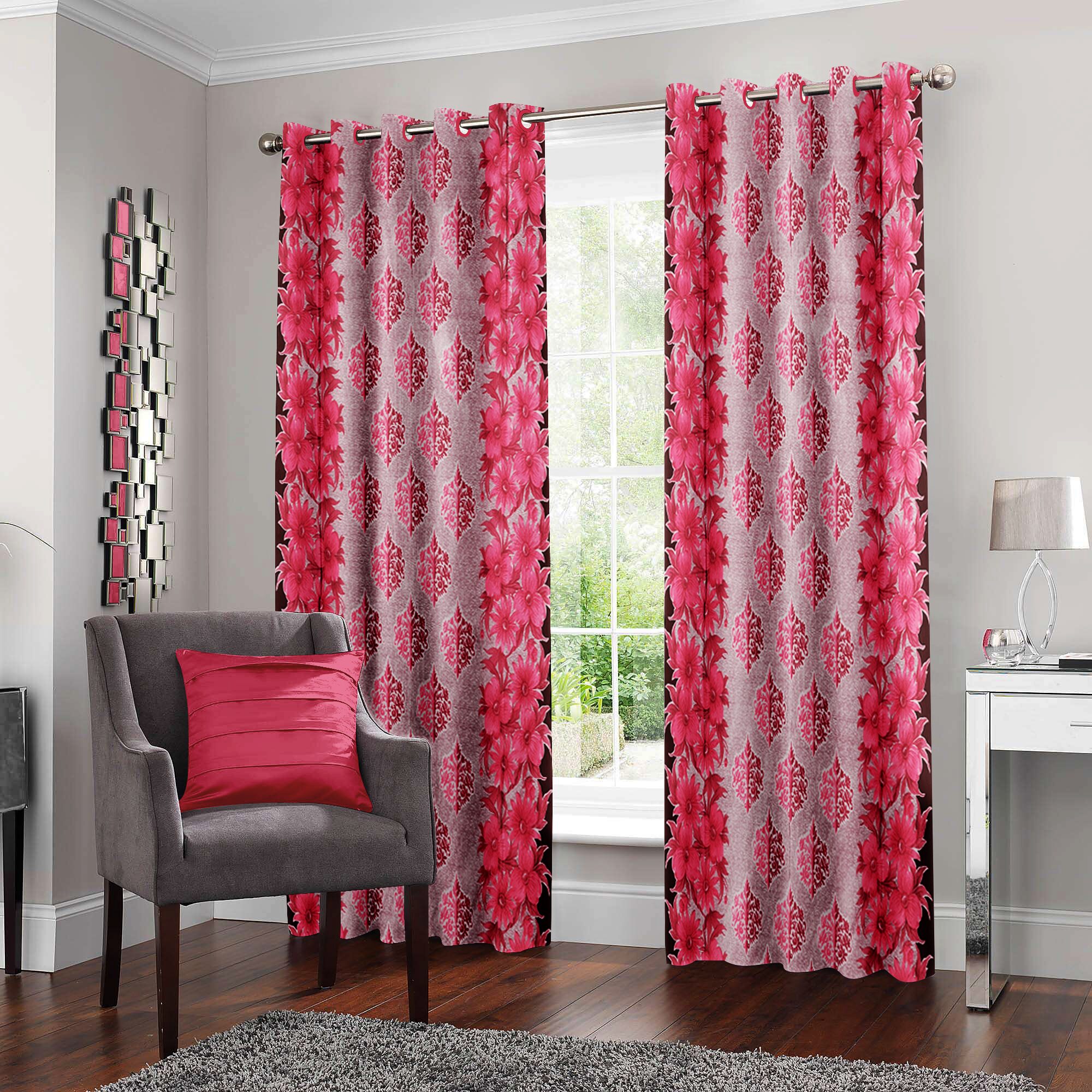 Story Home Polyester Door Semi Transparent Pink Regular Curtain ( Eyelet Closure Floral )
Story Home Polyester Door Semi Transparent Pink Regular Curtain ( Eyelet Closure Floral )