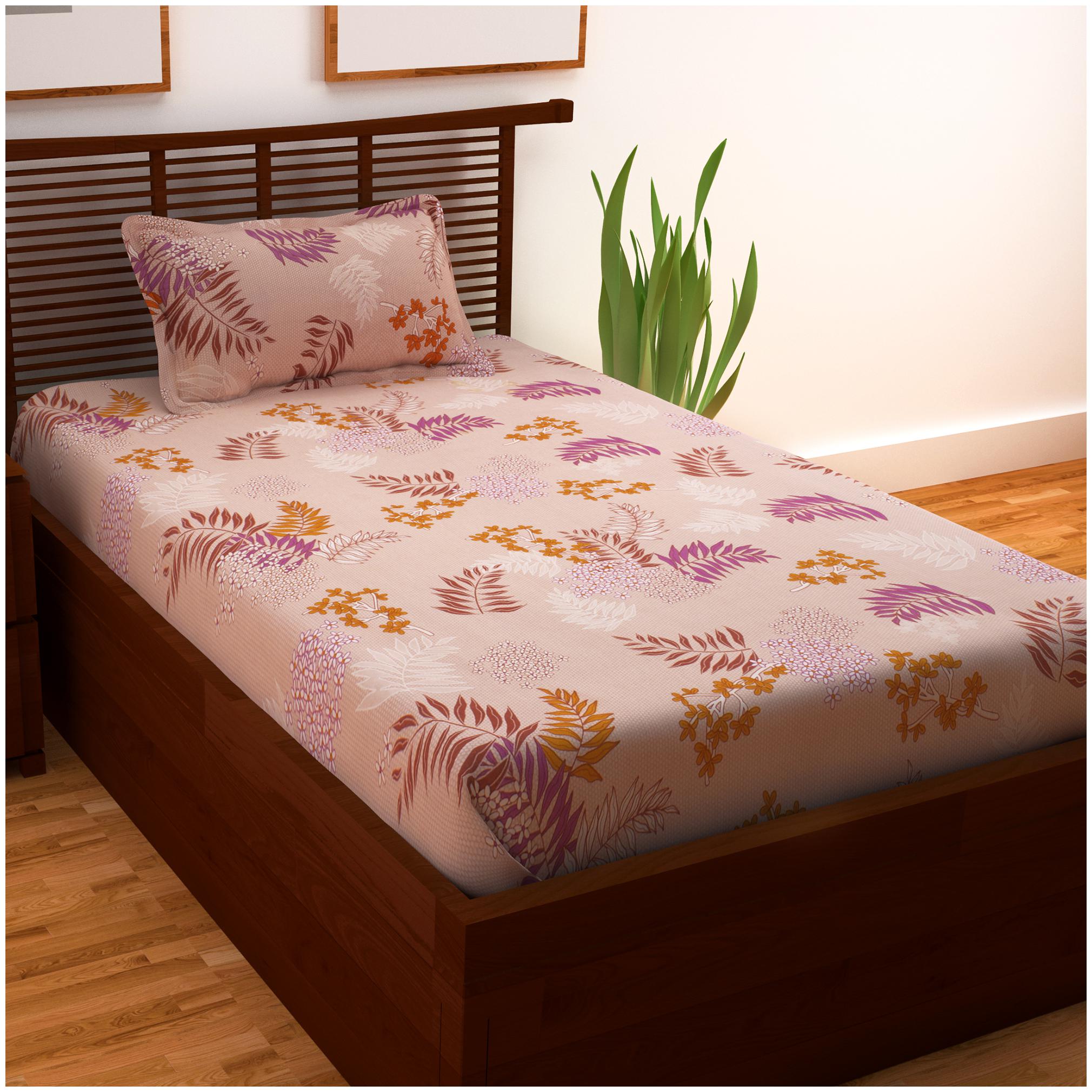 Story Home Cotton Floral Single Size Bedsheet 208 TC ( 1 Bedsheet With 1 Pillow Covers Multi )
Story Home Cotton Floral Single Size Bedsheet 208 TC ( 1 Bedsheet With 1 Pillow Covers Multi )