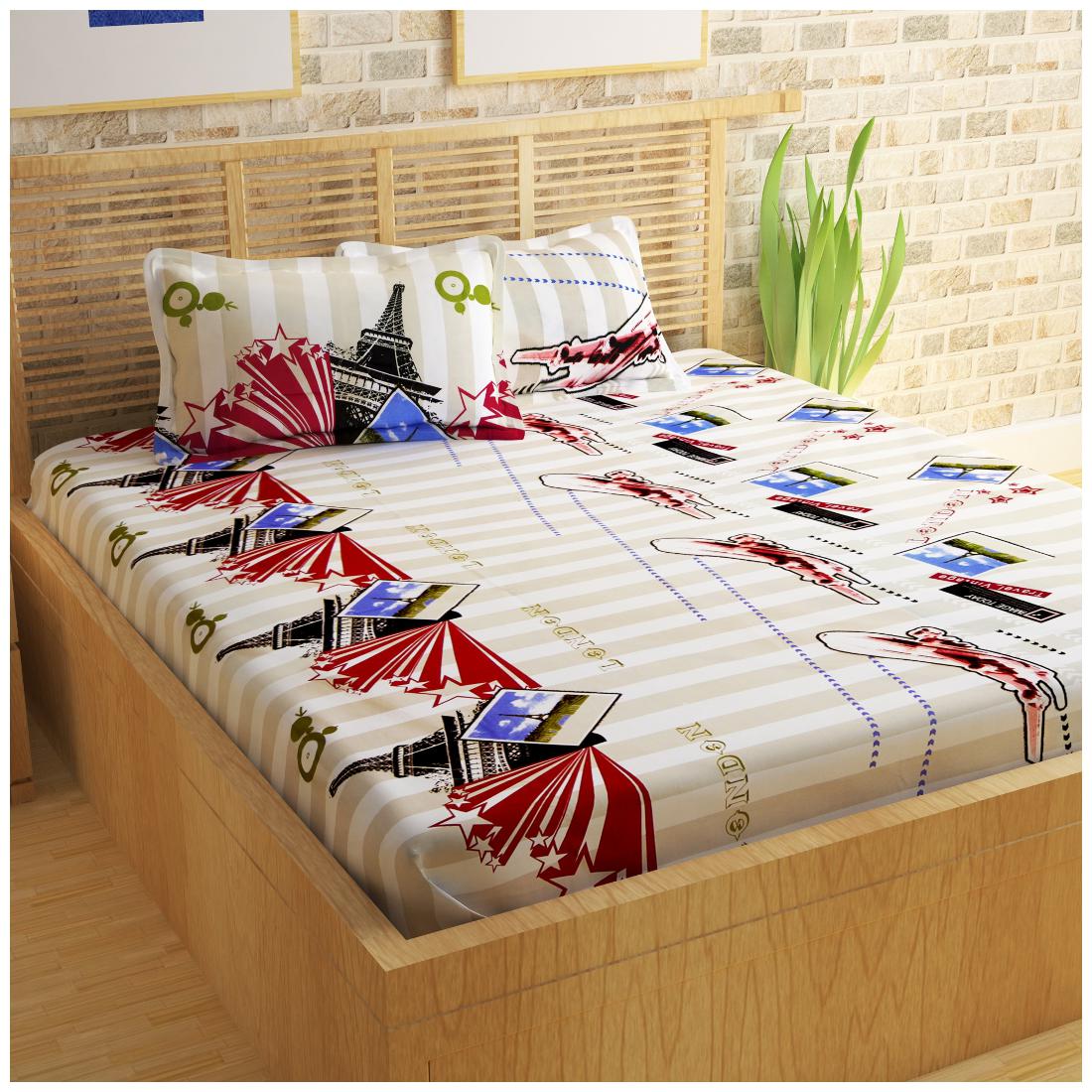 Story Home Cotton Abstract Double Size Bedsheet 240 TC ( 1 Bedsheet With 2 Pillow Covers Maroon )
Story Home Cotton Abstract Double Size Bedsheet 240 TC ( 1 Bedsheet With 2 Pillow Covers Maroon )