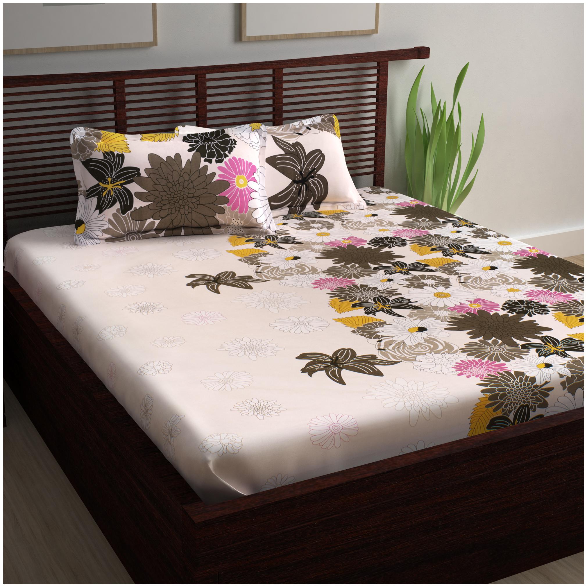 Story Home Cotton Floral Double Size Bedsheet 240 TC ( 1 Bedsheet With 2 Pillow Covers Pink )
Story Home Cotton Floral Double Size Bedsheet 240 TC ( 1 Bedsheet With 2 Pillow Covers Pink )
