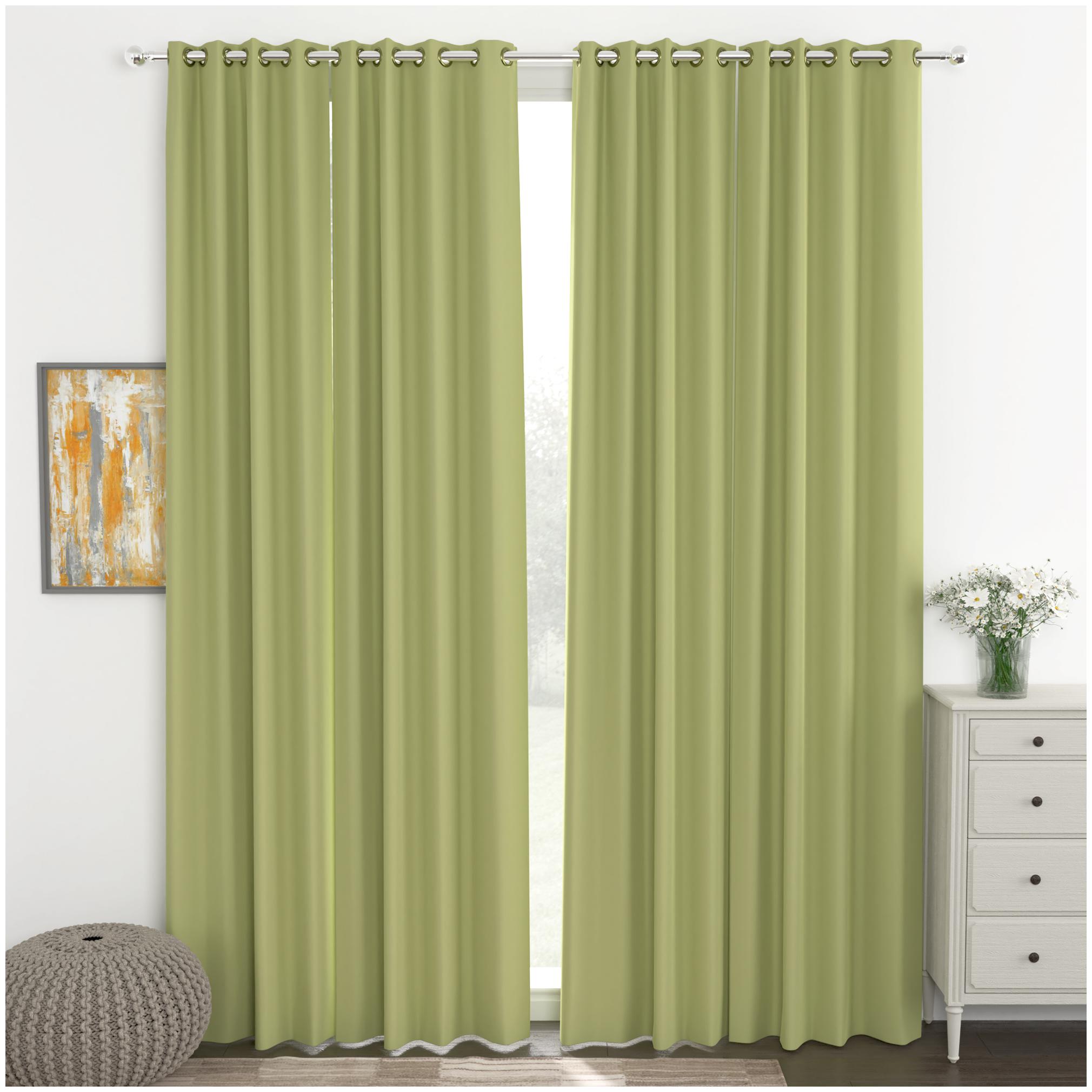 Story Home Faux Silk Door Blackout Green Regular Curtain ( Eyelet Closure Solid )
Story Home Faux Silk Door Blackout Green Regular Curtain ( Eyelet Closure Solid )
