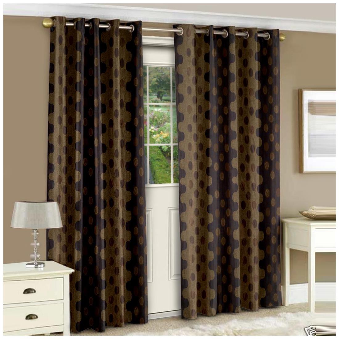 Story Home Polyester Door Semi Transparent Brown Regular Curtain ( Eyelet Closure Abstract )
Story Home Polyester Door Semi Transparent Brown Regular Curtain ( Eyelet Closure Abstract )
