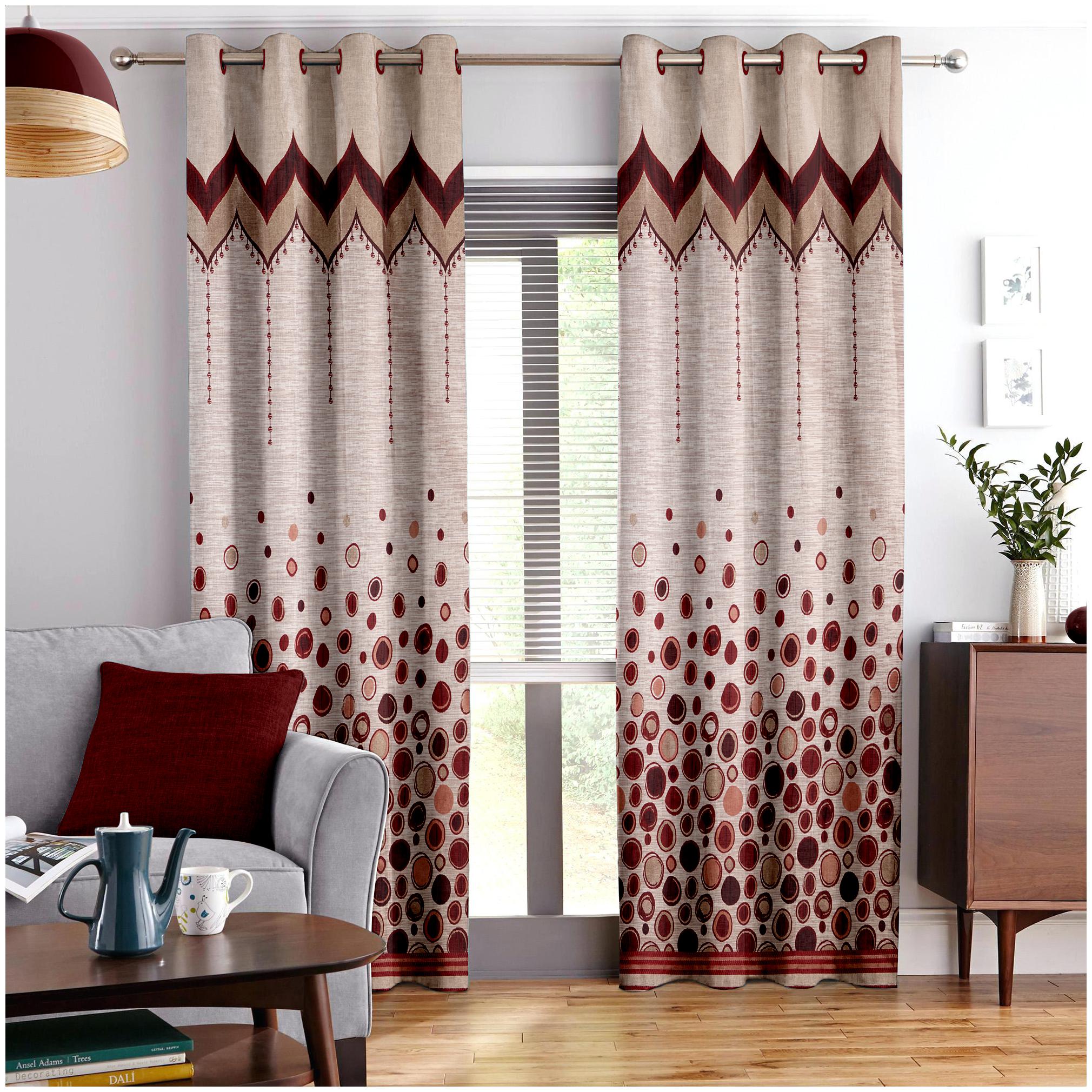 Story Home Jacquard Window Semi Transparent Maroon Regular Curtain ( Eyelet Closure Abstract )
Story Home Jacquard Window Semi Transparent Maroon Regular Curtain ( Eyelet Closure Abstract )