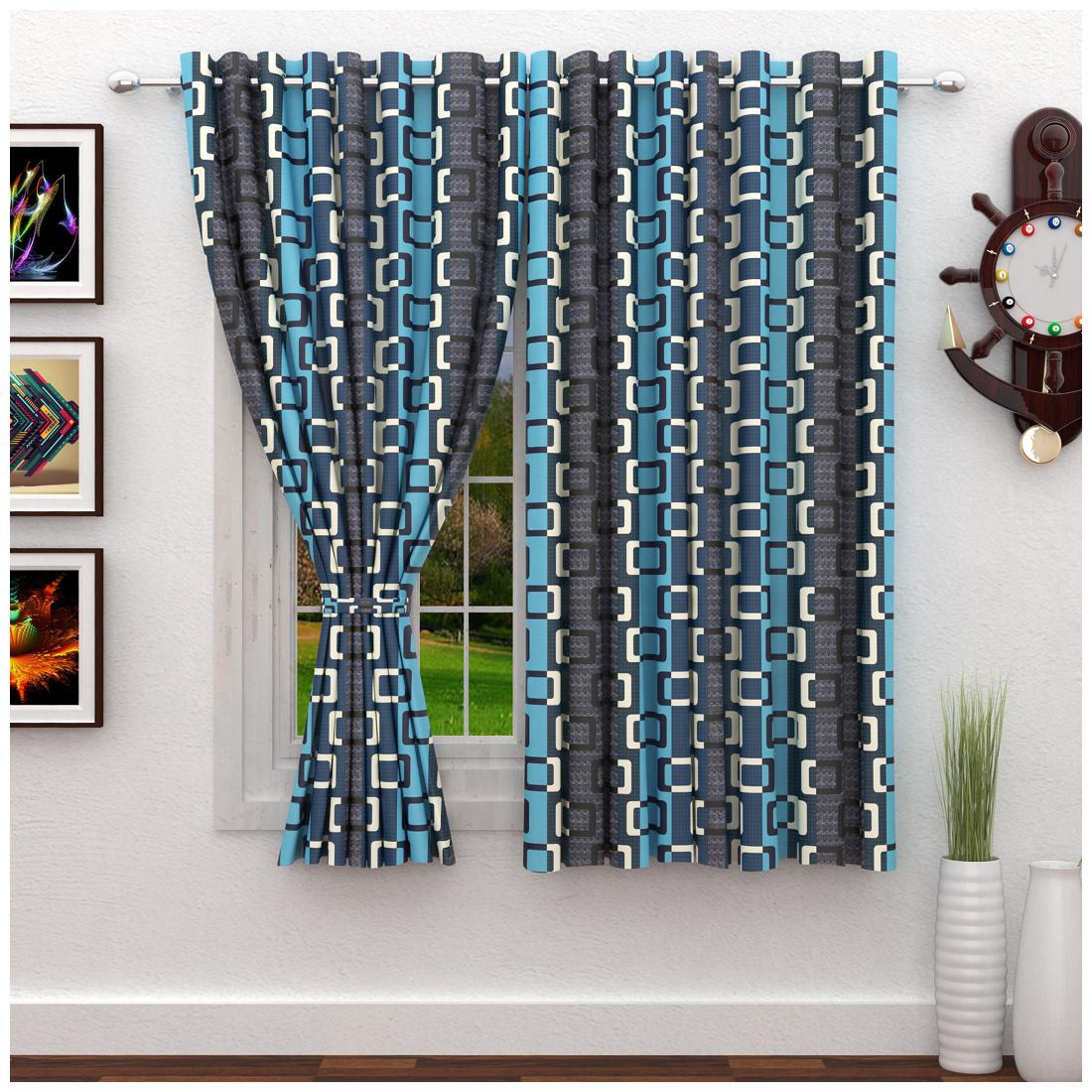 Story Home Polyester Window Semi Transparent Blue Regular Curtain ( Eyelet Closure Abstract )
Story Home Polyester Window Semi Transparent Blue Regular Curtain ( Eyelet Closure Abstract )