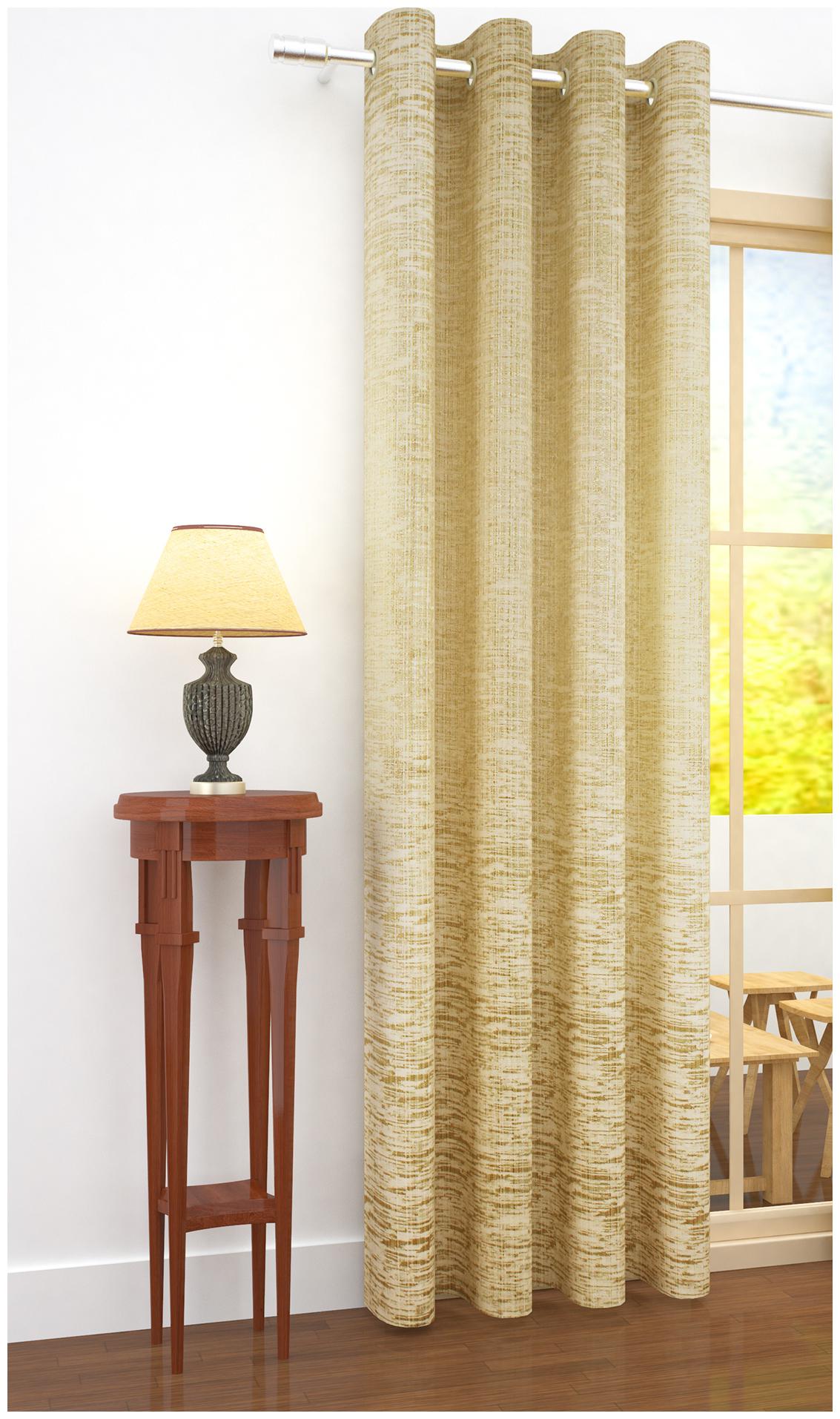 Story Home Jacquard Door Blackout Cream Regular Curtain ( Eyelet Closure Abstract ) 
Story Home Jacquard Door Blackout Cream Regular Curtain ( Eyelet Closure Abstract )