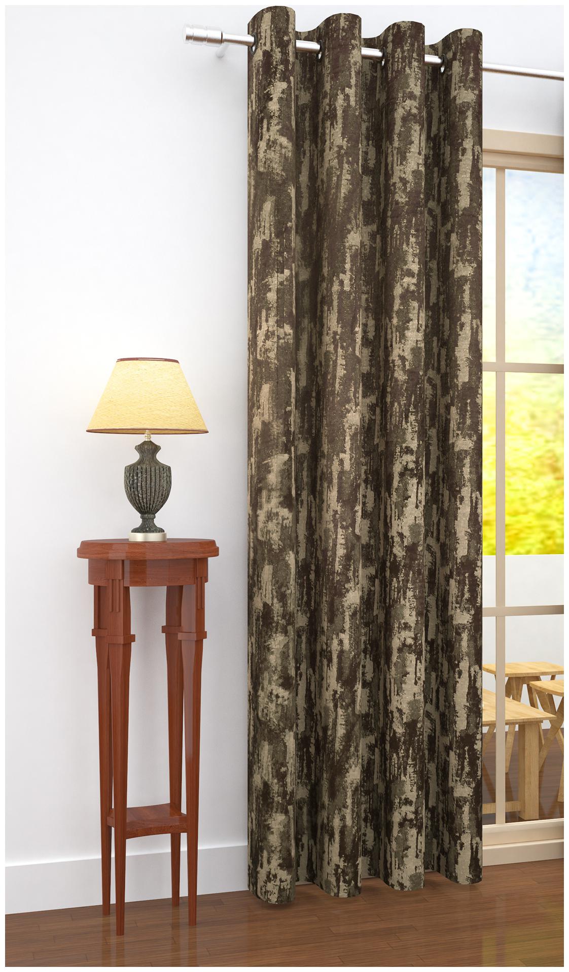Story Home Jacquard Door Blackout Brown Regular Curtain ( Eyelet Closure Abstract )
Story Home Jacquard Door Blackout Brown Regular Curtain ( Eyelet Closure Abstract )