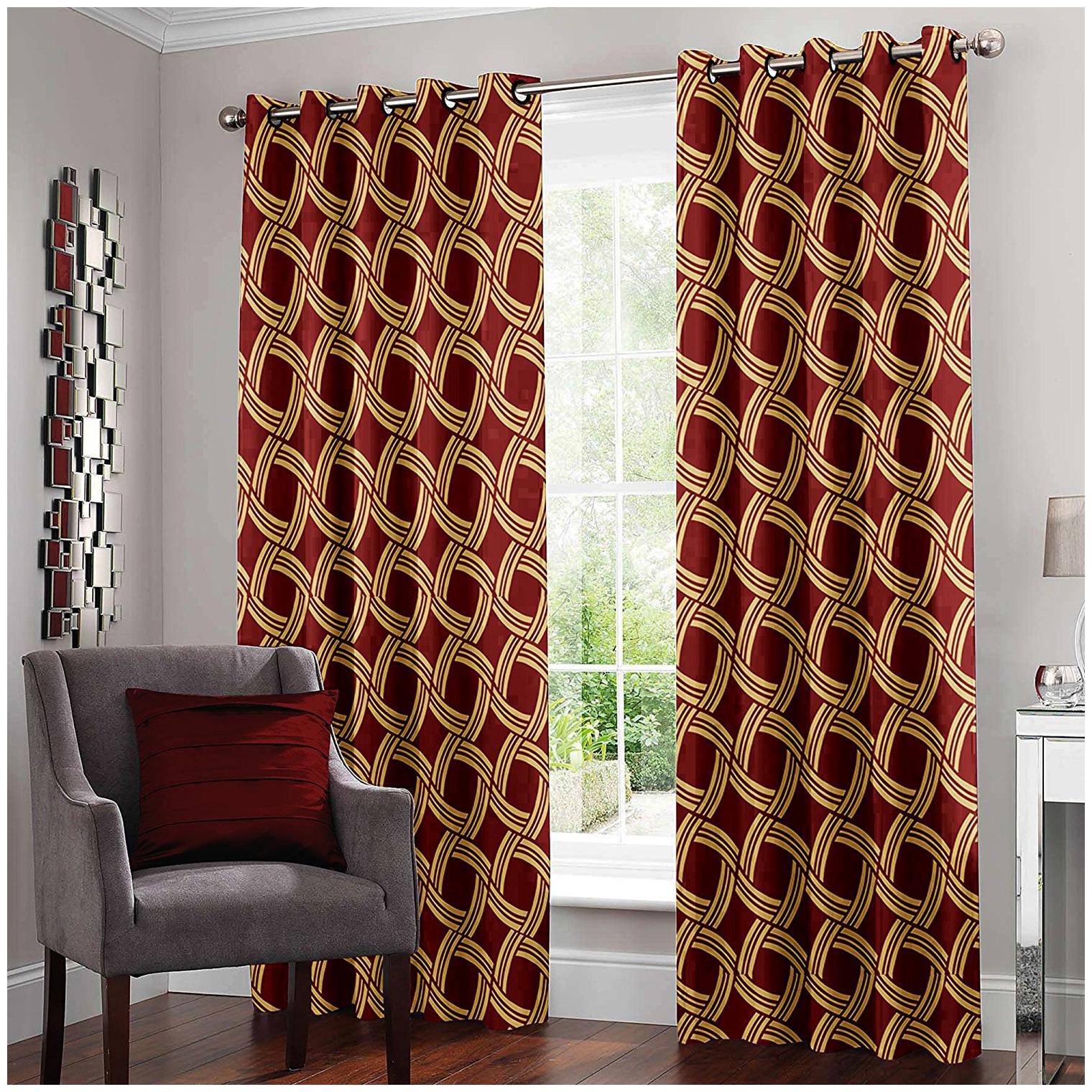 Story Home Polyester Window Semi Transparent Maroon Regular Curtain ( Eyelet Closure Abstract )
Story Home Polyester Window Semi Transparent Maroon Regular Curtain ( Eyelet Closure Abstract )