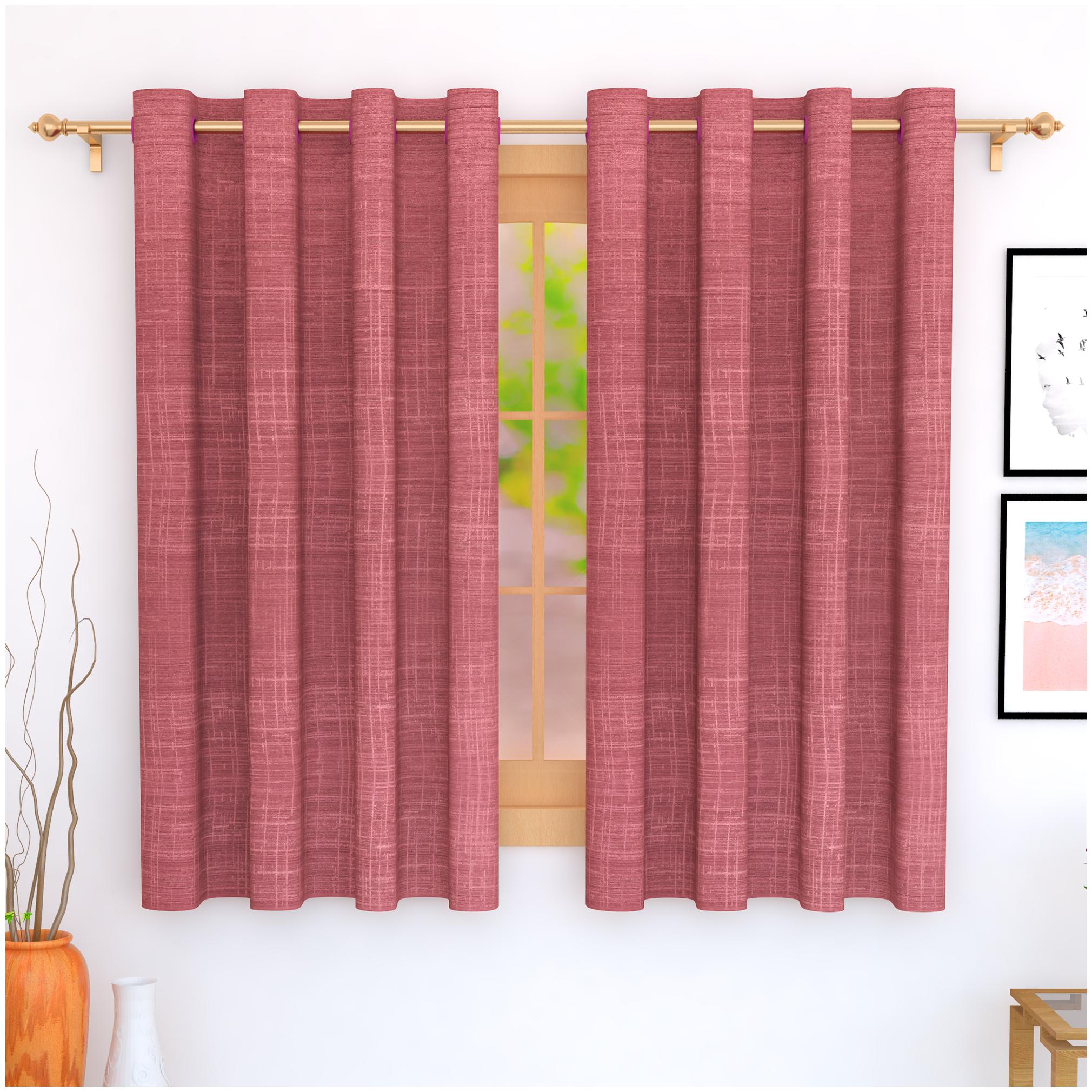 Story Home Jacquard Window Blackout Pink Regular Curtain ( Eyelet Closure Solid )
Story Home Jacquard Window Blackout Pink Regular Curtain ( Eyelet Closure Solid )