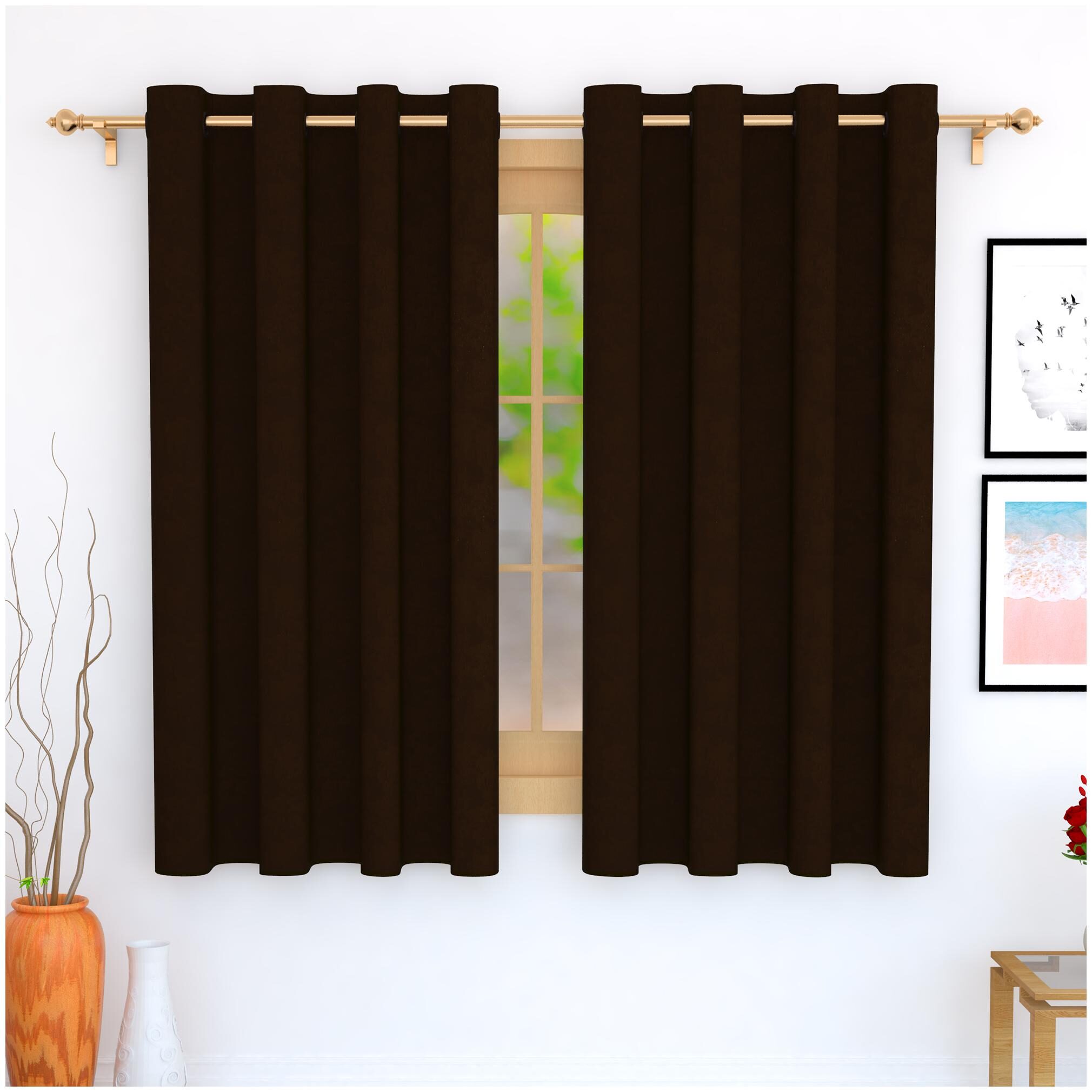 Story Home Jacquard Window Blackout Brown Regular Curtain ( Eyelet Closure Solid )
Story Home Jacquard Window Blackout Brown Regular Curtain ( Eyelet Closure Solid )