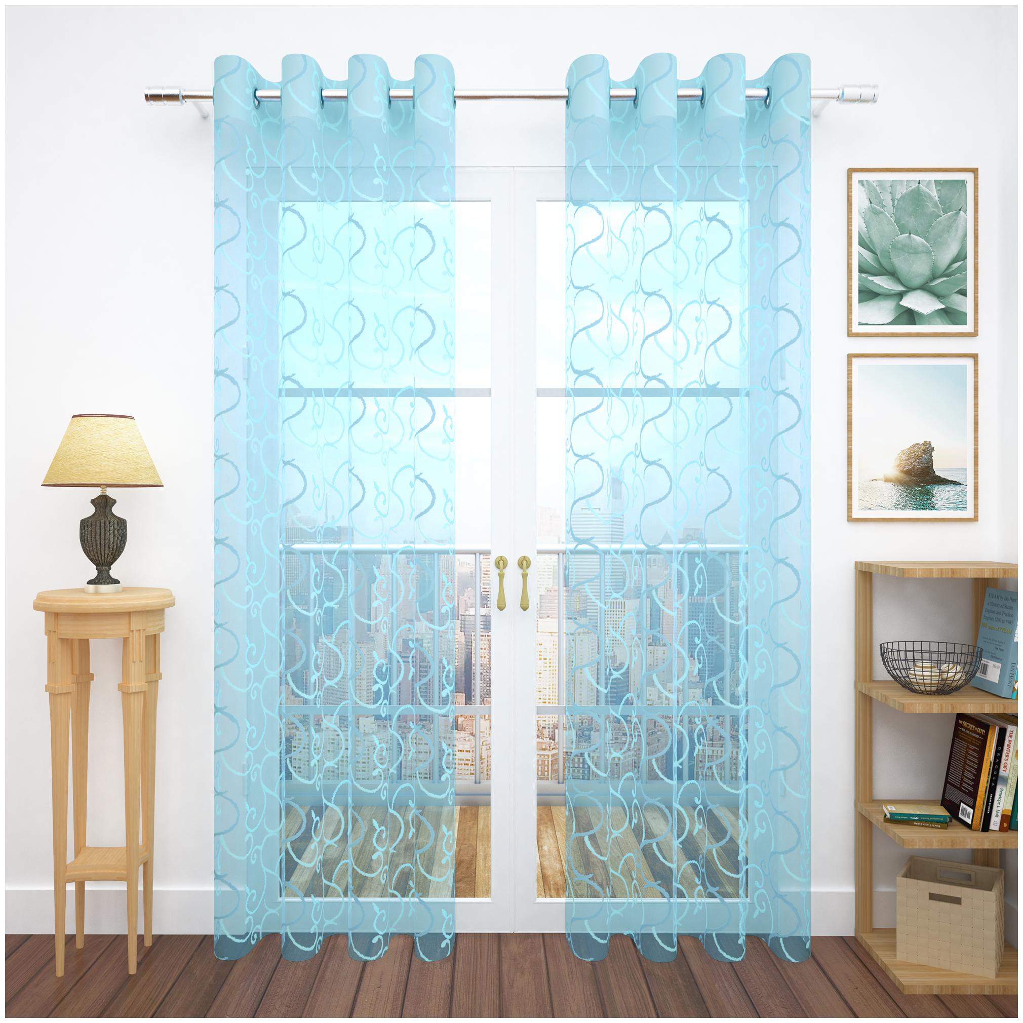 Story Home Polyester Door Transparent Blue Sheer Curtain ( Eyelet Closure Printed )
Story Home Polyester Door Transparent Blue Sheer Curtain ( Eyelet Closure Printed )
