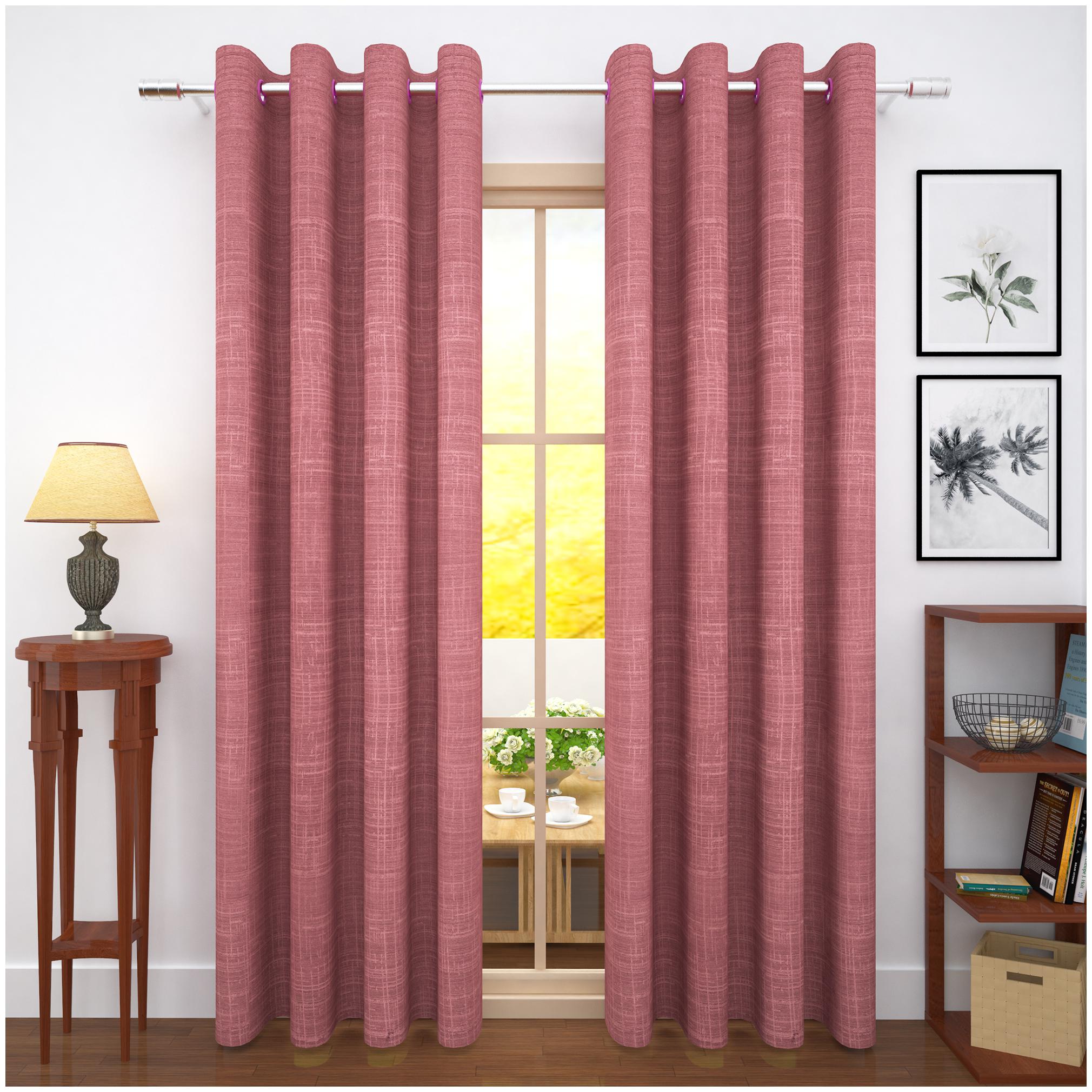 Story Home Jacquard Door Blackout Pink Regular Curtain ( Eyelet Closure Solid )
Story Home Jacquard Door Blackout Pink Regular Curtain ( Eyelet Closure Solid )