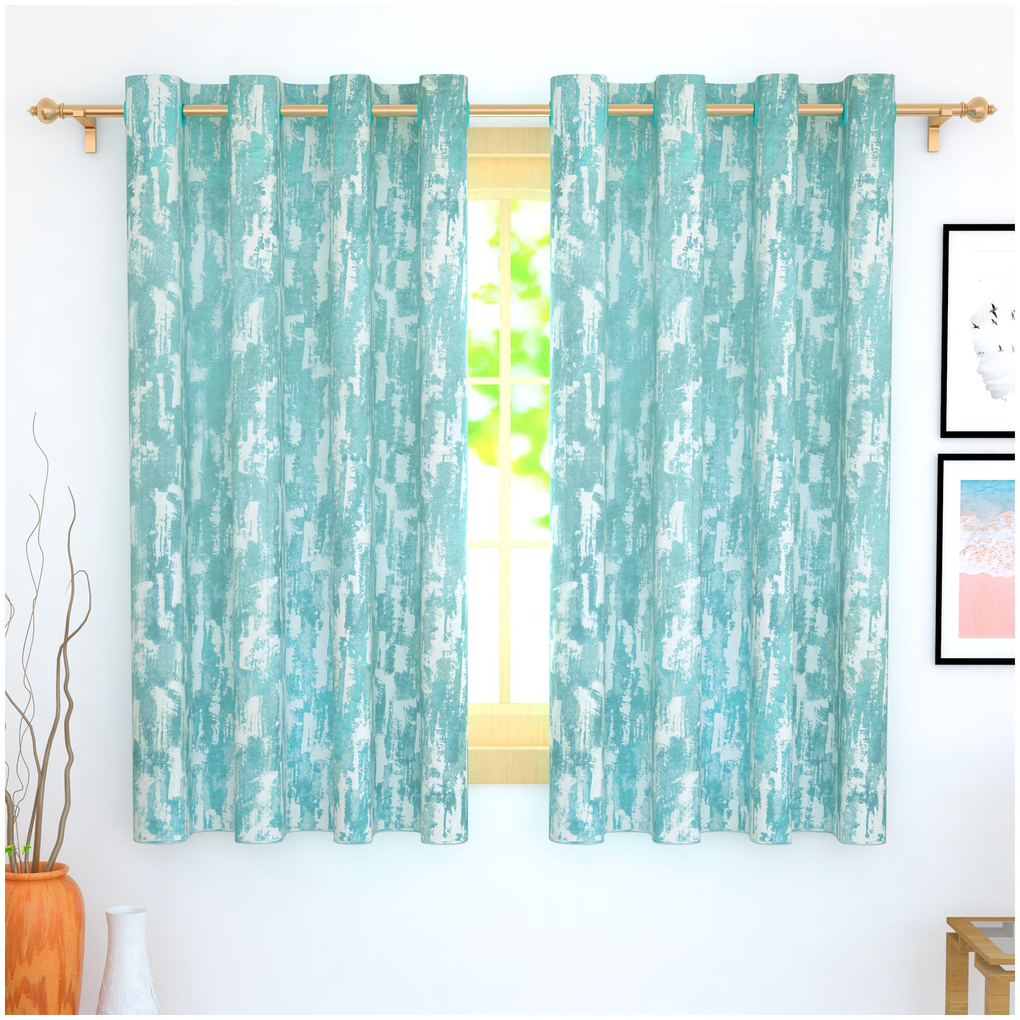 Story Home Jacquard Window Blackout Blue Regular Curtain ( Eyelet Closure Printed )
Story Home Jacquard Window Blackout Blue Regular Curtain ( Eyelet Closure Printed )