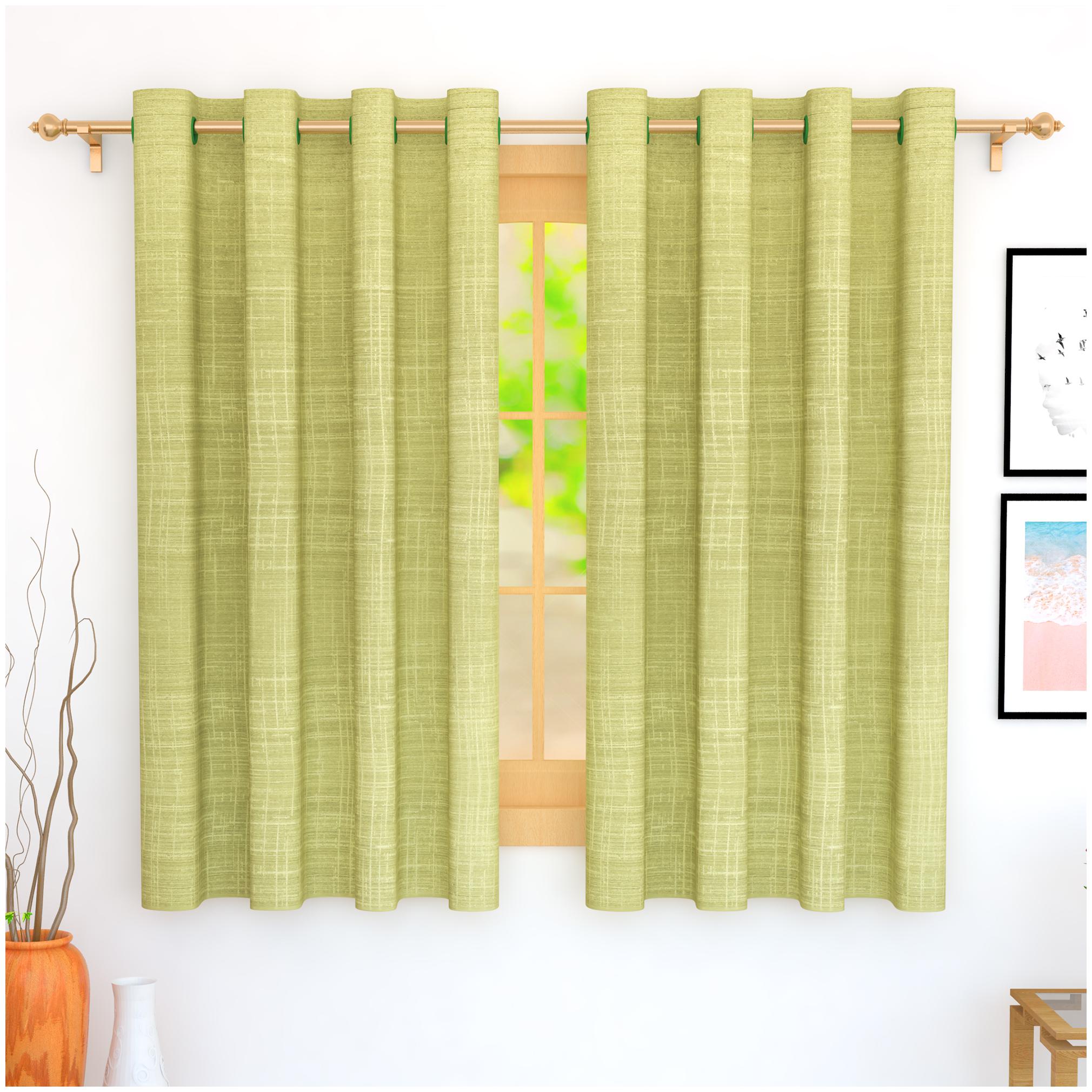Story Home Jacquard Window Blackout Green Regular Curtain ( Eyelet Closure Solid )
Story Home Jacquard Window Blackout Green Regular Curtain ( Eyelet Closure Solid )