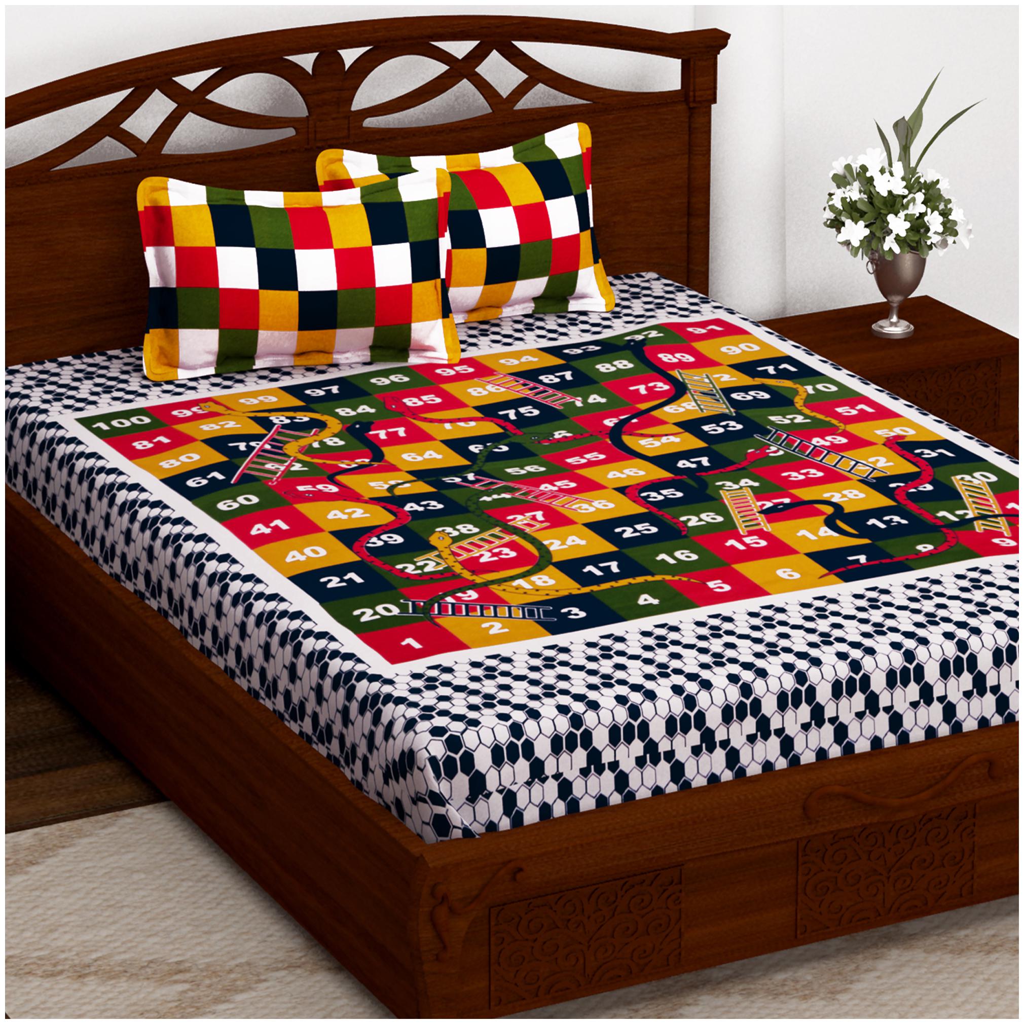 Story Home Cotton Printed Double Size Bedsheet 152 TC ( 1 Bedsheet With 2 Pillow Covers Multi )
Story Home Cotton Printed Double Size Bedsheet 152 TC ( 1 Bedsheet With 2 Pillow Covers Multi )