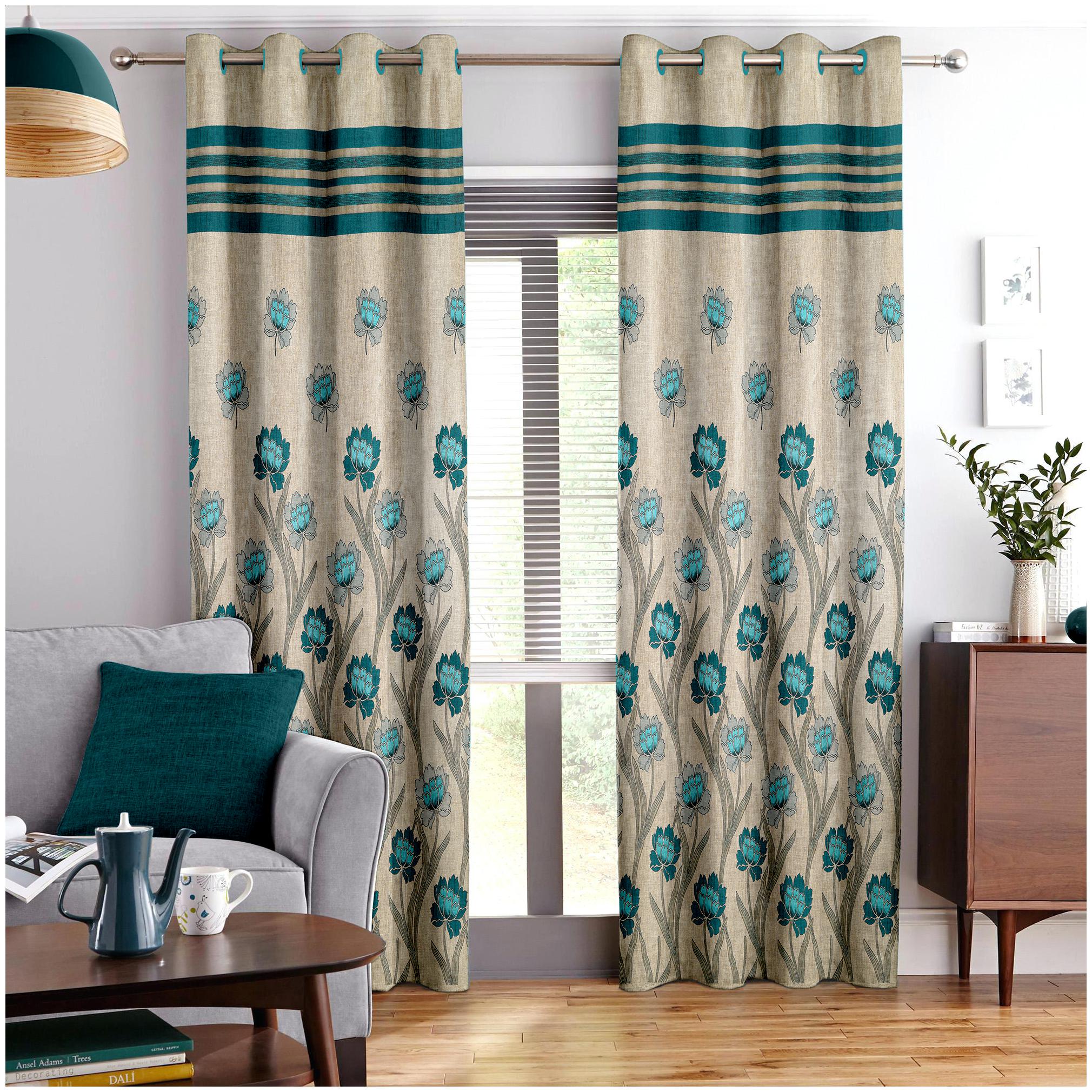 Story Home Jacquard Window Semi Transparent Blue Regular Curtain ( Eyelet Closure Floral )
Story Home Jacquard Window Semi Transparent Blue Regular Curtain ( Eyelet Closure Floral )