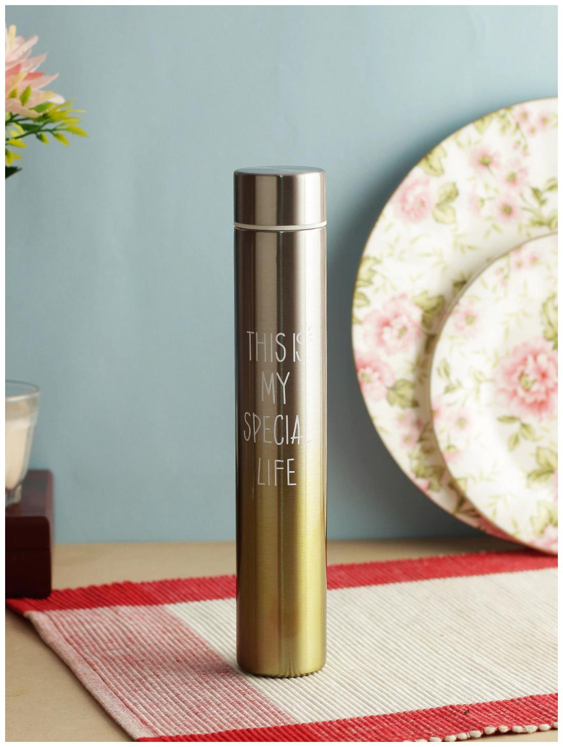 Style Homez FLACO Vacuum Flask 260 ml 260 ml Stainless Steel Thermosteel Flask ( Silver Yellow )
Style Homez FLACO Vacuum Flask 260 ml 260 ml Stainless Steel Thermosteel Flask ( Silver Yellow )