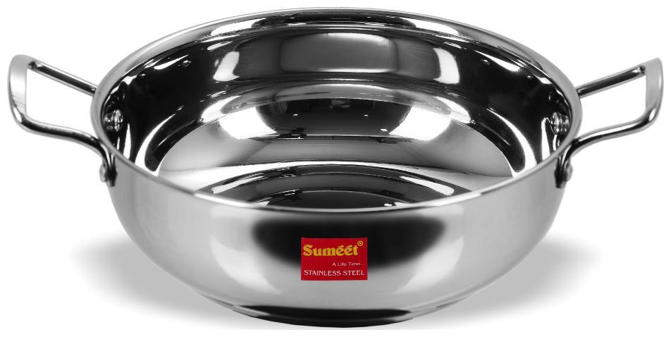 Sumeet Stainless Steel Induction Bottom (Encapsulated Bottom) Kadhai Size No 12 (1 9 L)
Sumeet Stainless Steel Induction Bottom (Encapsulated Bottom) Kadhai Size No 12 (1 9 L)