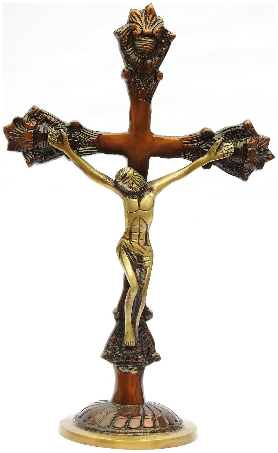 Susajjit Decor Brass Lord Jesus Idol Handicraft Cross Statue Christians Spiritual Puja Vastu Fegurine - Religious Murti Pooja Gift Item
Susajjit Decor Brass Lord Jesus Idol Handicraft Cross Statue Christians Spiritual Puja Vastu Fegurine - Religious Murti Pooja Gift Item