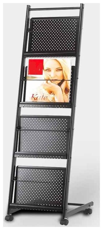 SVK Dream 4 -Tray Magazine Display Stand or Newspaper Stand (Organizer Rack) Mt 12 12 Trays Black
SVK Dream 4 -Tray Magazine Display Stand or Newspaper Stand (Organizer Rack) Mt 12 12 Trays Black