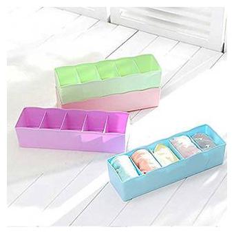 SWADEC 100 PURE DURABLE PLASTIC 5 Grids Storage Box Organizer - Best for Divider Drawer Socks Undergarments Cosmetics Tie (Assorted Multi Color) (Set of 4)
SWADEC 100 PURE DURABLE PLASTIC 5 Grids Storage Box Organizer - Best for Divider Drawer Socks Undergarments Cosmetics Tie (Assorted Multi Color) (Set of 4)