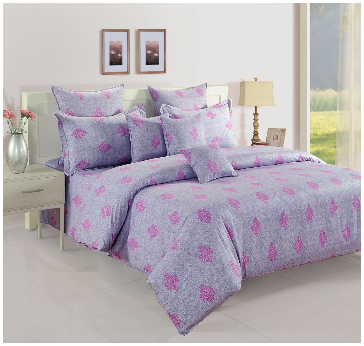 Swayam Cotton Paisley Single Size Bedsheet 180 TC ( 1 Bedsheet With 1 Pillow Covers Purple ) 
Swayam Cotton Paisley Single Size Bedsheet 180 TC ( 1 Bedsheet With 1 Pillow Covers Purple )