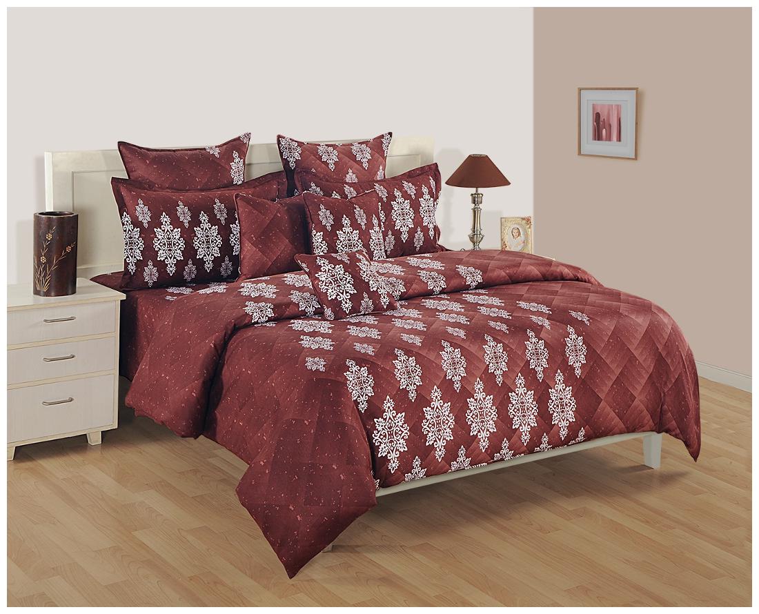 Swayam Satin Embroidered Single Size Bedsheet 144 TC ( 1 Bedsheet With 1 Pillow Covers Brown )
Swayam Satin Embroidered Single Size Bedsheet 144 TC ( 1 Bedsheet With 1 Pillow Covers Brown )