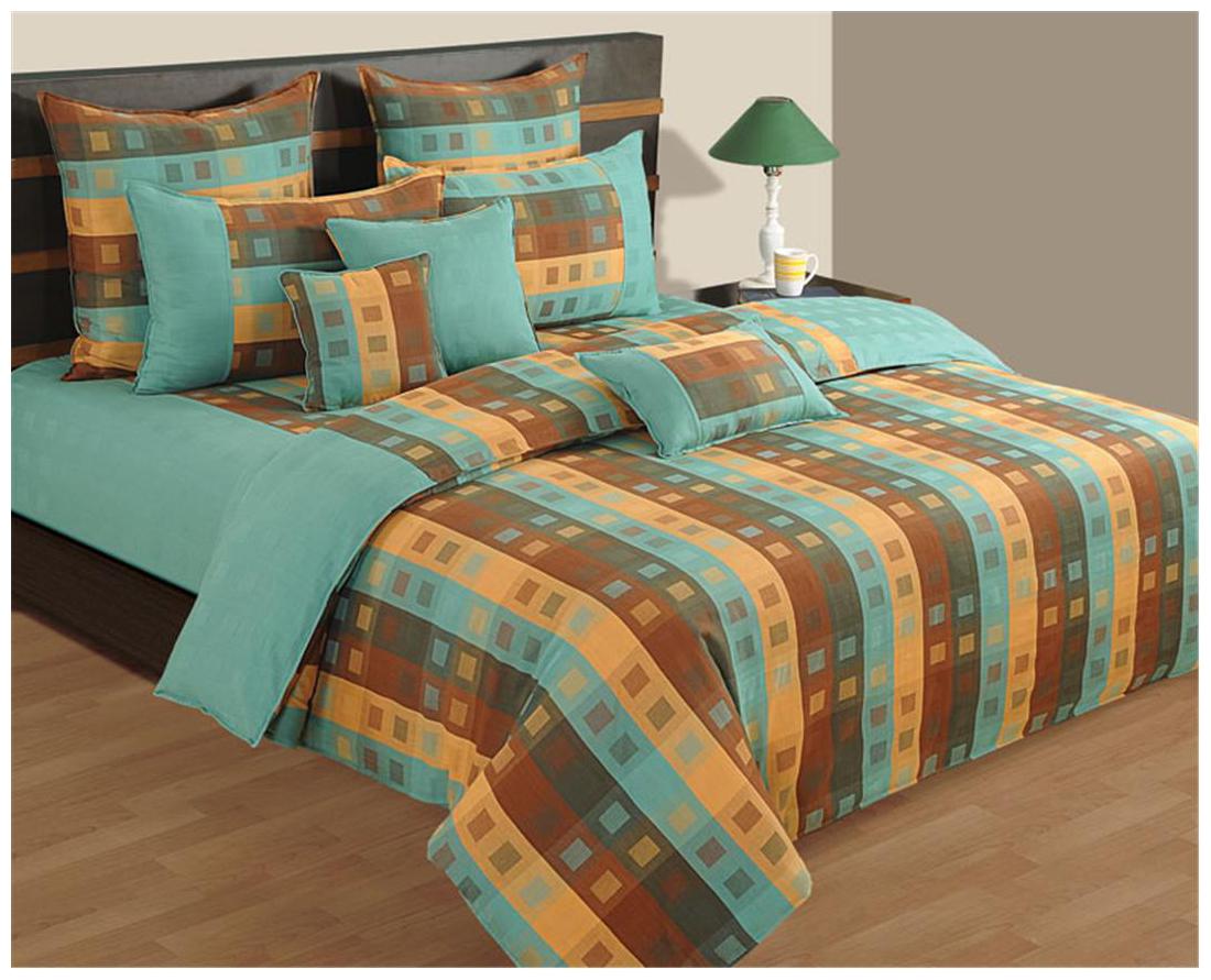 Swayam Cotton Geometric King Size Bedsheet 144 TC ( 1 Bedsheet With 2 Pillow Covers Turquoise )
Swayam Cotton Geometric King Size Bedsheet 144 TC ( 1 Bedsheet With 2 Pillow Covers Turquoise )