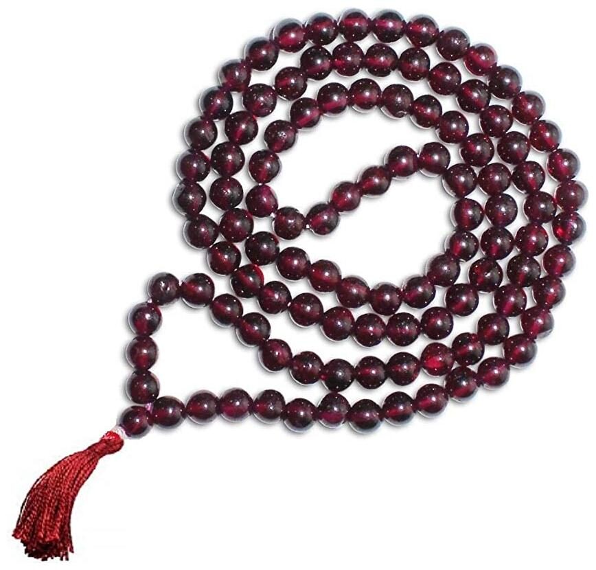 Takshila Gems Natural Red Garnet Mala for Jaap Wear 108 1 (6 mm) Knotted Beads Mala Lab Certified Red Garnet Stone Mala Garnet Crystal Necklace
Takshila Gems Natural Red Garnet Mala for Jaap Wear 108 1 (6 mm) Knotted Beads Mala Lab Certified Red Garnet Stone Mala Garnet Crystal Necklace