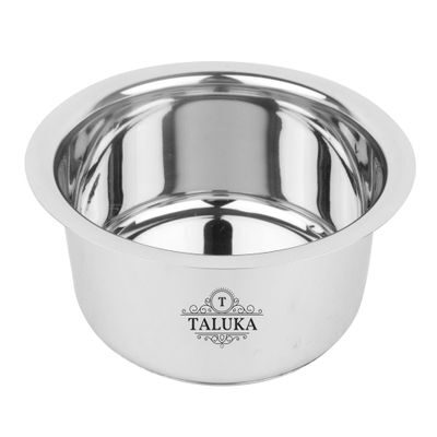 Taluka ( 25 4 cm (10 inch) x 16 51 cm (6 5 inch) approx )Stainless Steel Induction Friendly Tope topia Bhaguna Capacity - 3 5 Liter Home Use
Taluka ( 25 4 cm (10 inch) x 16 51 cm (6 5 inch) approx )Stainless Steel Induction Friendly Tope topia Bhaguna Capacity - 3 5 Liter Home Use