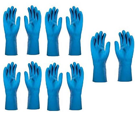 Tashkurst Premium Hand protection Rubber Dish Washing Magic Scrubber Gloves Reusable Household Cleaning Gloves Hand Care Free size Blue 5 pairs
Tashkurst Premium Hand protection Rubber Dish Washing Magic Scrubber Gloves Reusable Household Cleaning Gloves Hand Care Free size Blue 5 pairs