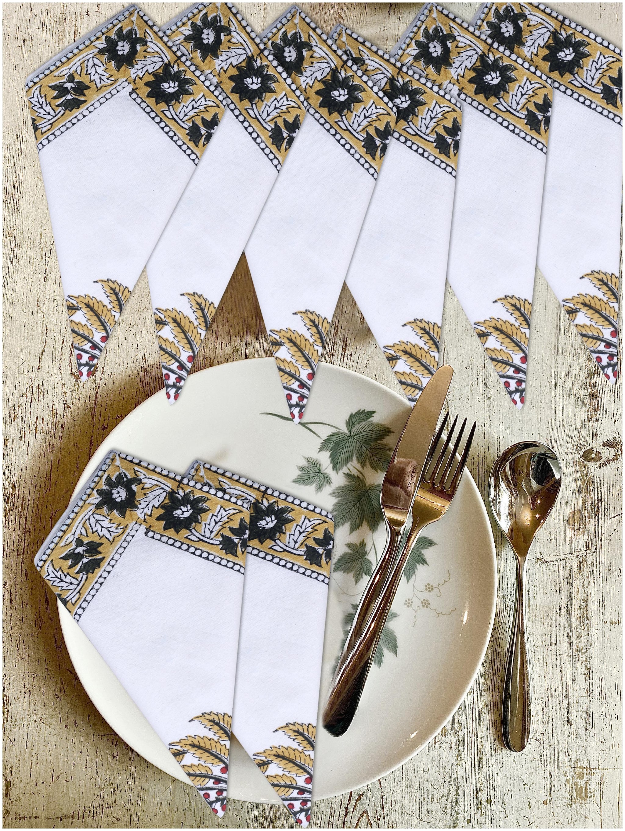 TEXSTYLERS Regular Size Pack of 8 16x16 inch 100 Cotton Multipurpose Kitchen Napkin
TEXSTYLERS Regular Size Pack of 8 16x16 inch 100 Cotton Multipurpose Kitchen Napkin