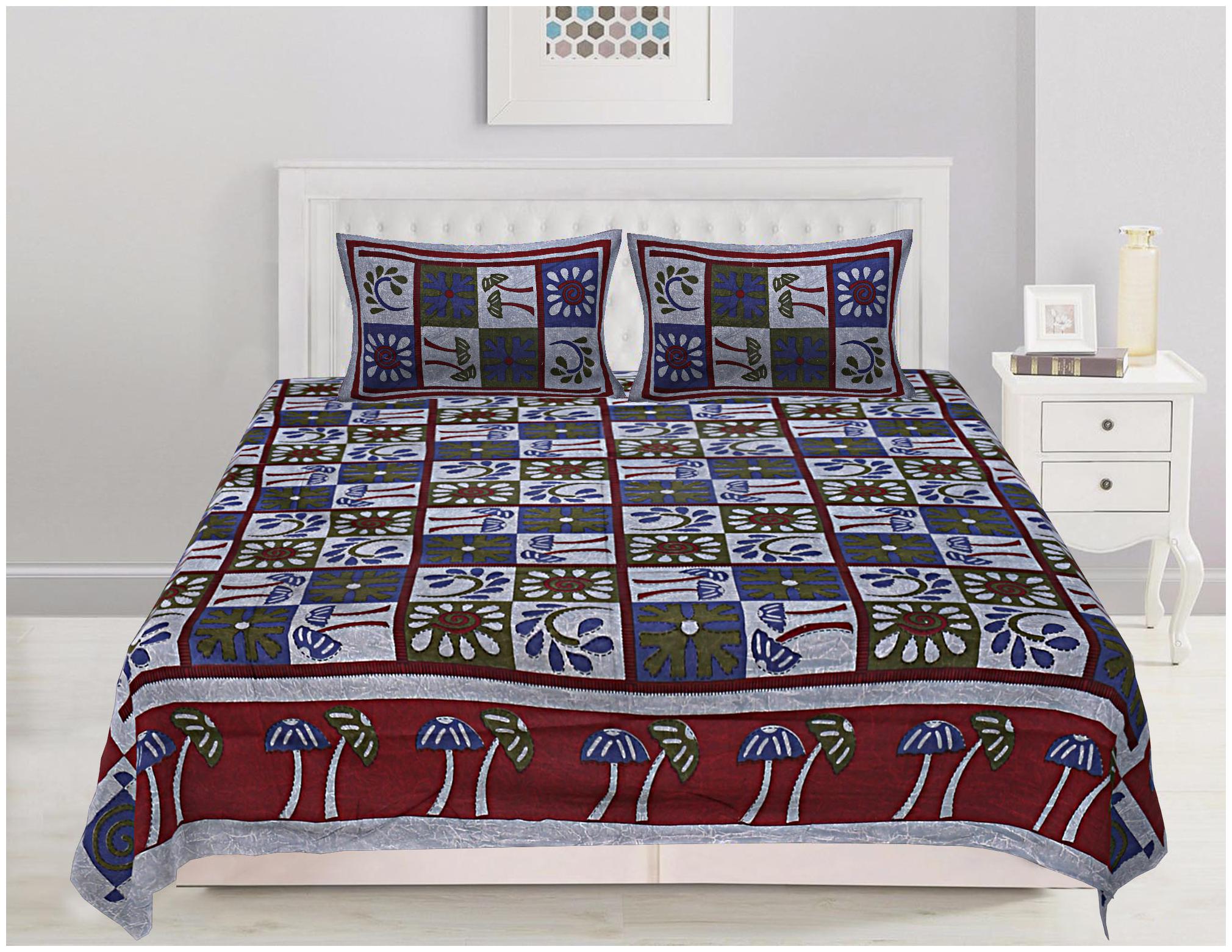 TEXSTYLERS Cotton Printed Double Size Bedsheet 200 TC ( 1 Bedsheet With 2 Pillow Covers Multi )
TEXSTYLERS Cotton Printed Double Size Bedsheet 200 TC ( 1 Bedsheet With 2 Pillow Covers Multi )