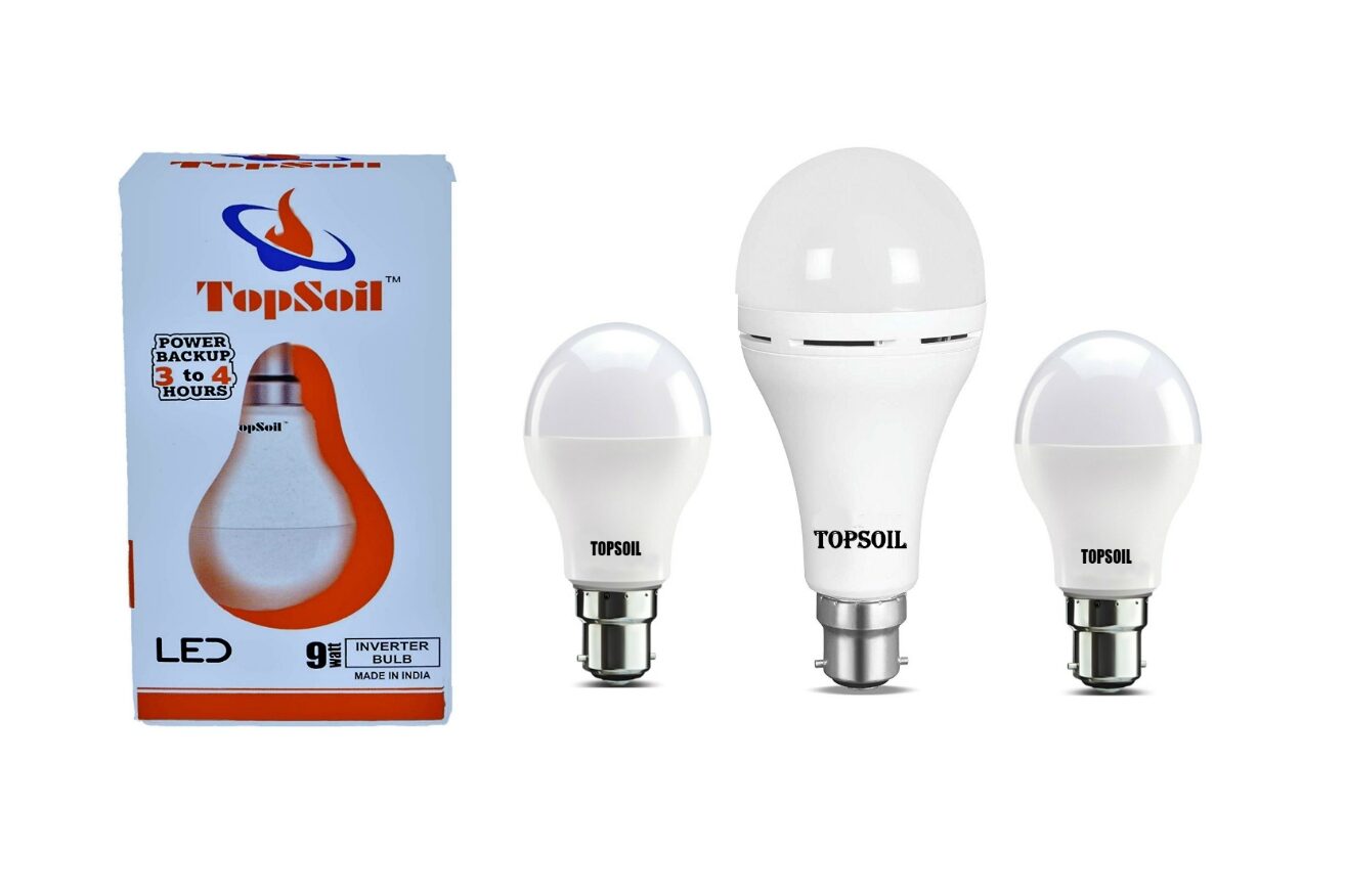 Topsoil Rechargeable Inverter Emergency Led Bulb Pack Of 1 And Two Normal 9 Watt Led Bulb
Topsoil Rechargeable Inverter Emergency Led Bulb Pack Of 1 And Two Normal 9 Watt Led Bulb