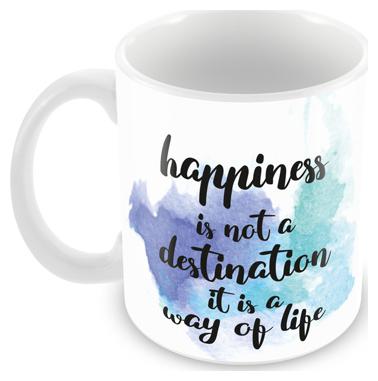 Tuelip Happiness Is Not A Destination It Is A Way Of Life Quotes Mug For Tea And Coffee 350 ml Ceramic Printed Mug
Tuelip Happiness Is Not A Destination It Is A Way Of Life Quotes Mug For Tea And Coffee 350 ml Ceramic Printed Mug