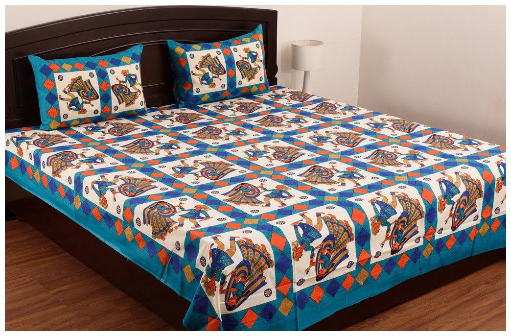 UniqChoice Cotton Printed Double Size Bedsheet 144 TC ( 1 Bedsheet With 2 Pillow Covers Blue )
UniqChoice Cotton Printed Double Size Bedsheet 144 TC ( 1 Bedsheet With 2 Pillow Covers Blue )