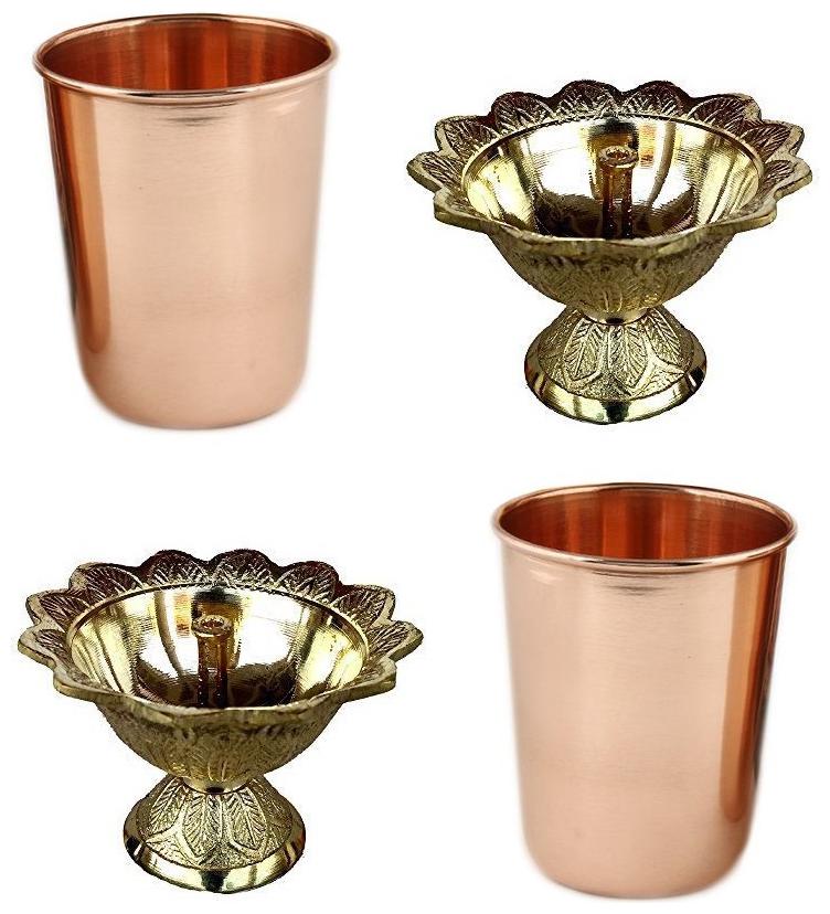 Utkarsh Combo Of 4 pcs Diwali Devdas (No 1 ) Oil Ghee Diya With Copper Glass Tumblers Leak Proof Seamless 350 ml
Utkarsh Combo Of 4 pcs Diwali Devdas (No 1 ) Oil Ghee Diya With Copper Glass Tumblers Leak Proof Seamless 350 ml