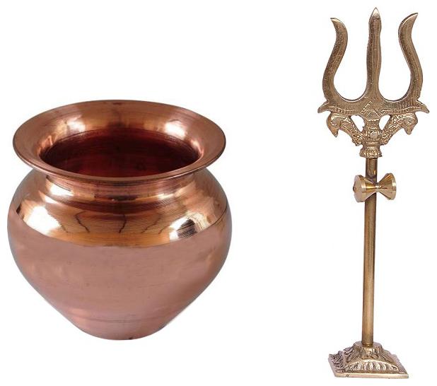 Utkarsh Combo Of Trishul trident Damru with Stand Statue With Copper ( 2 No ) Kalash Lota
Utkarsh Combo Of Trishul trident Damru with Stand Statue With Copper ( 2 No ) Kalash Lota