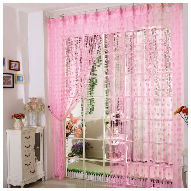 UTKARSH Net Polyester Window Transparent Pink String Curtain ( Rod Pocket Closure Printed )
UTKARSH Net Polyester Window Transparent Pink String Curtain ( Rod Pocket Closure Printed )