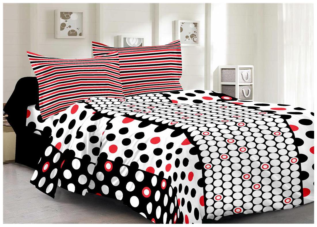 Valtellina Cotton Abstract Double Size Bedsheet 104 TC ( 1 Bedsheet With 2 Pillow Covers White ) 
Valtellina Cotton Abstract Double Size Bedsheet 104 TC ( 1 Bedsheet With 2 Pillow Covers White )