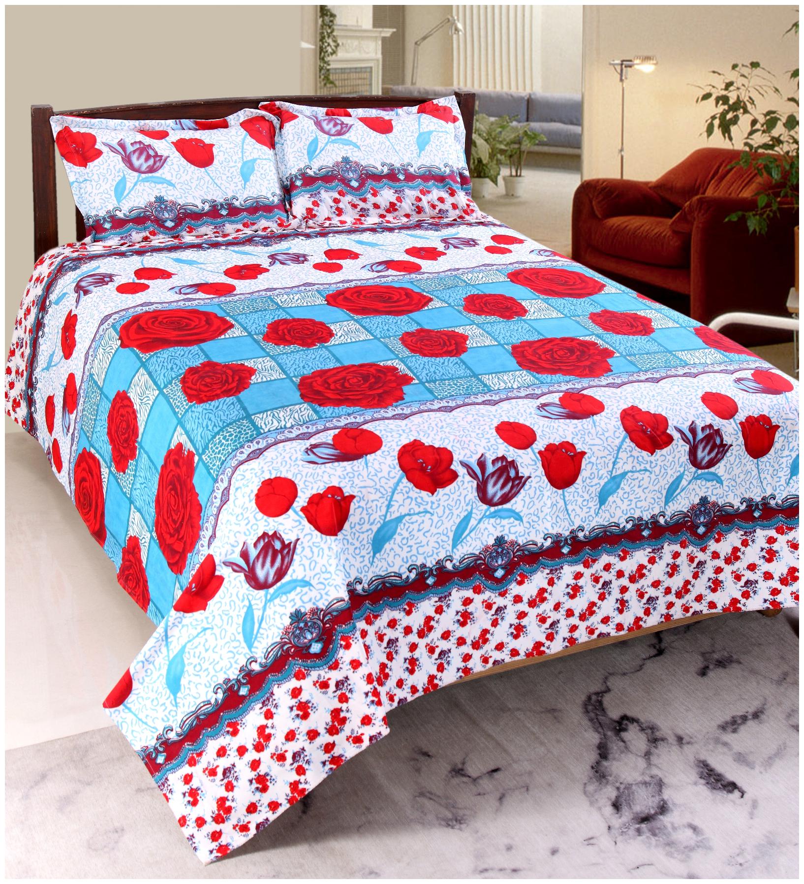 Valtellina Cotton 3D Printed Double Size Bedsheet 104 TC ( 1 Bedsheet With 2 Pillow Covers Multi )
Valtellina Cotton 3D Printed Double Size Bedsheet 104 TC ( 1 Bedsheet With 2 Pillow Covers Multi )