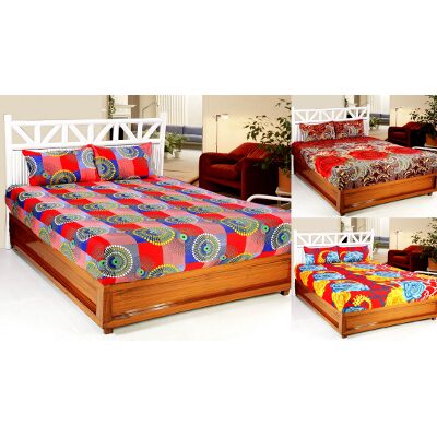 Valtellina Microfiber 3D Printed Double Size Bedsheet 104 TC ( 3 Bedsheet With 6 Pillow Covers Multi ) 
Valtellina Microfiber 3D Printed Double Size Bedsheet 104 TC ( 3 Bedsheet With 6 Pillow Covers Multi )