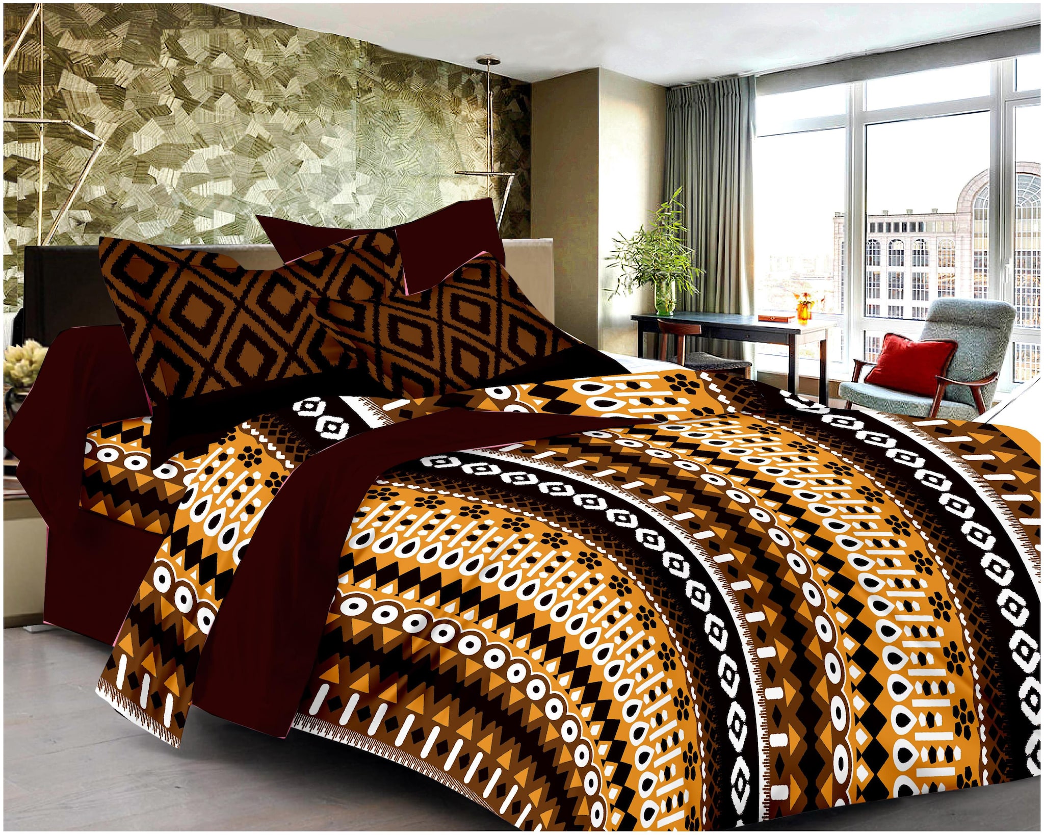 Valtellina Cotton Printed Double Size Bedsheet 120 TC ( 1 Bedsheet With 2 Pillow Covers Multi )
Valtellina Cotton Printed Double Size Bedsheet 120 TC ( 1 Bedsheet With 2 Pillow Covers Multi )
