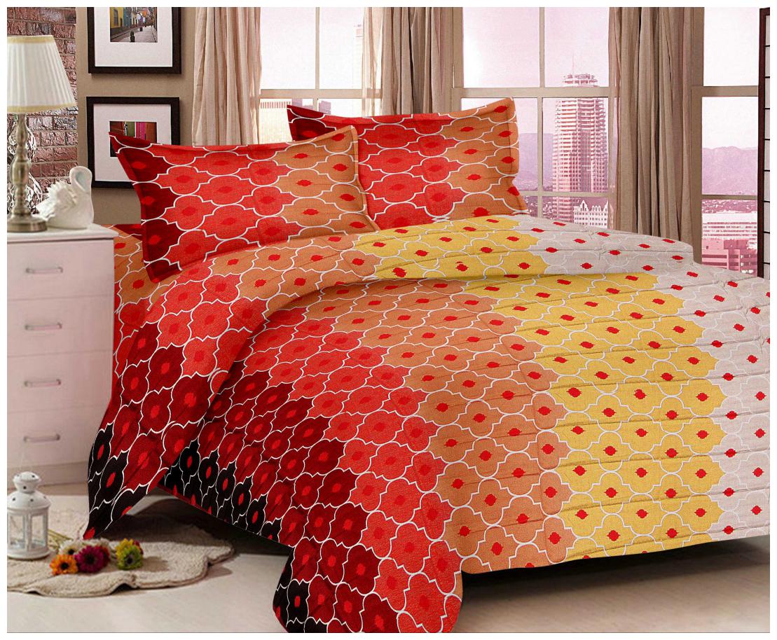 Valtellina Cotton Geometric Double Size Bedsheet 104 TC ( 1 Bedsheet With 2 Pillow Covers Multi )
Valtellina Cotton Geometric Double Size Bedsheet 104 TC ( 1 Bedsheet With 2 Pillow Covers Multi )