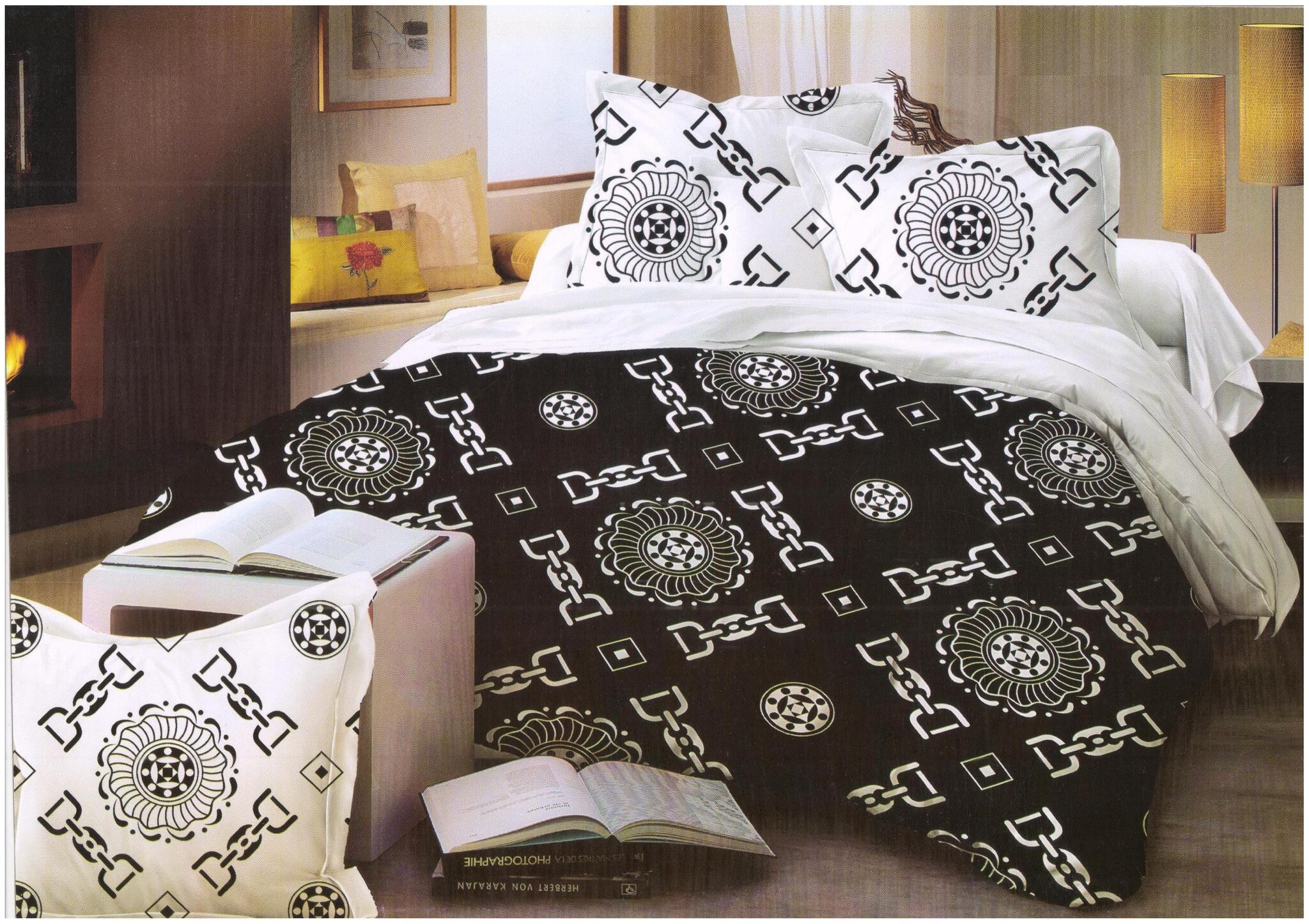 Valtellina Cotton Printed Double Size Bedsheet 140 TC ( 1 Bedsheet With 2 Pillow Covers Black )
Valtellina Cotton Printed Double Size Bedsheet 140 TC ( 1 Bedsheet With 2 Pillow Covers Black )