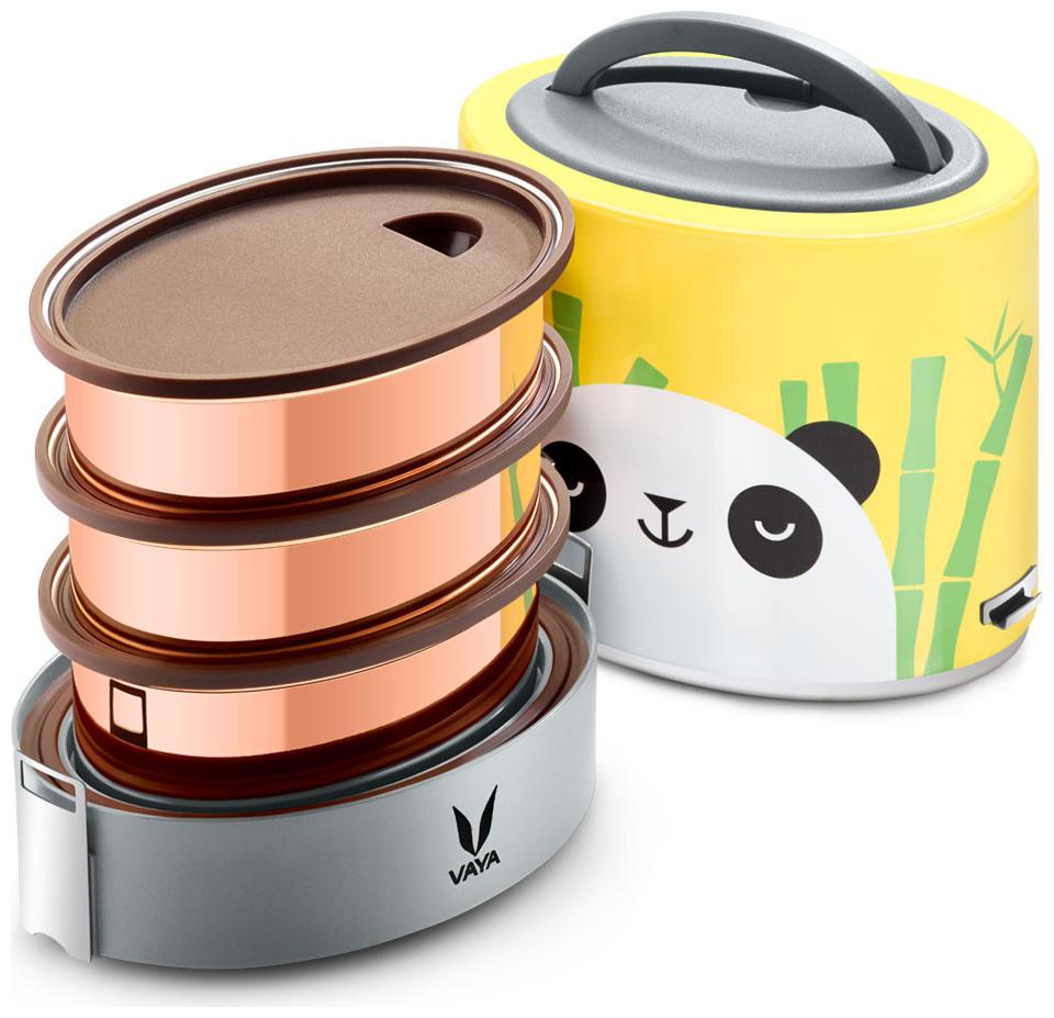 Vaya Tyffyn Copper-Finished Stainless Steel Lunch Box without Bagmat 1000 ml 3 Containers Panda
Vaya Tyffyn Copper-Finished Stainless Steel Lunch Box without Bagmat 1000 ml 3 Containers Panda