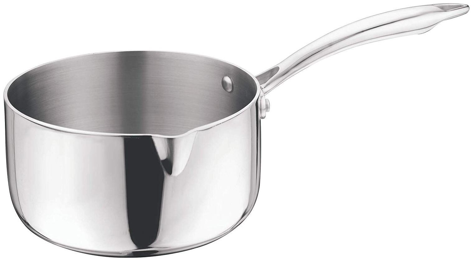 Vinod Cookware Platinum Triply Induction Friendly Stainless Steel Milk Pan 14cm 1 2 L
Vinod Cookware Platinum Triply Induction Friendly Stainless Steel Milk Pan 14cm 1 2 L