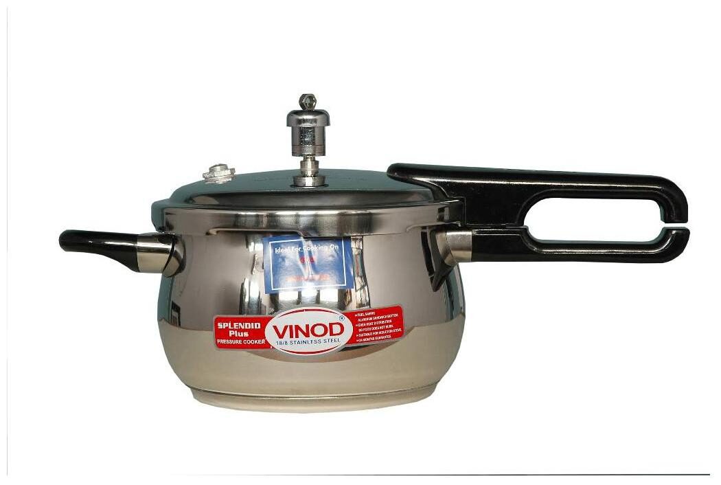 Vinod Cookware Stainless Steel 2 5 L Induction Bottom Outer Lid Pressure Cooker - Set of 1 ISI Certified
Vinod Cookware Stainless Steel 2 5 L Induction Bottom Outer Lid Pressure Cooker - Set of 1 ISI Certified