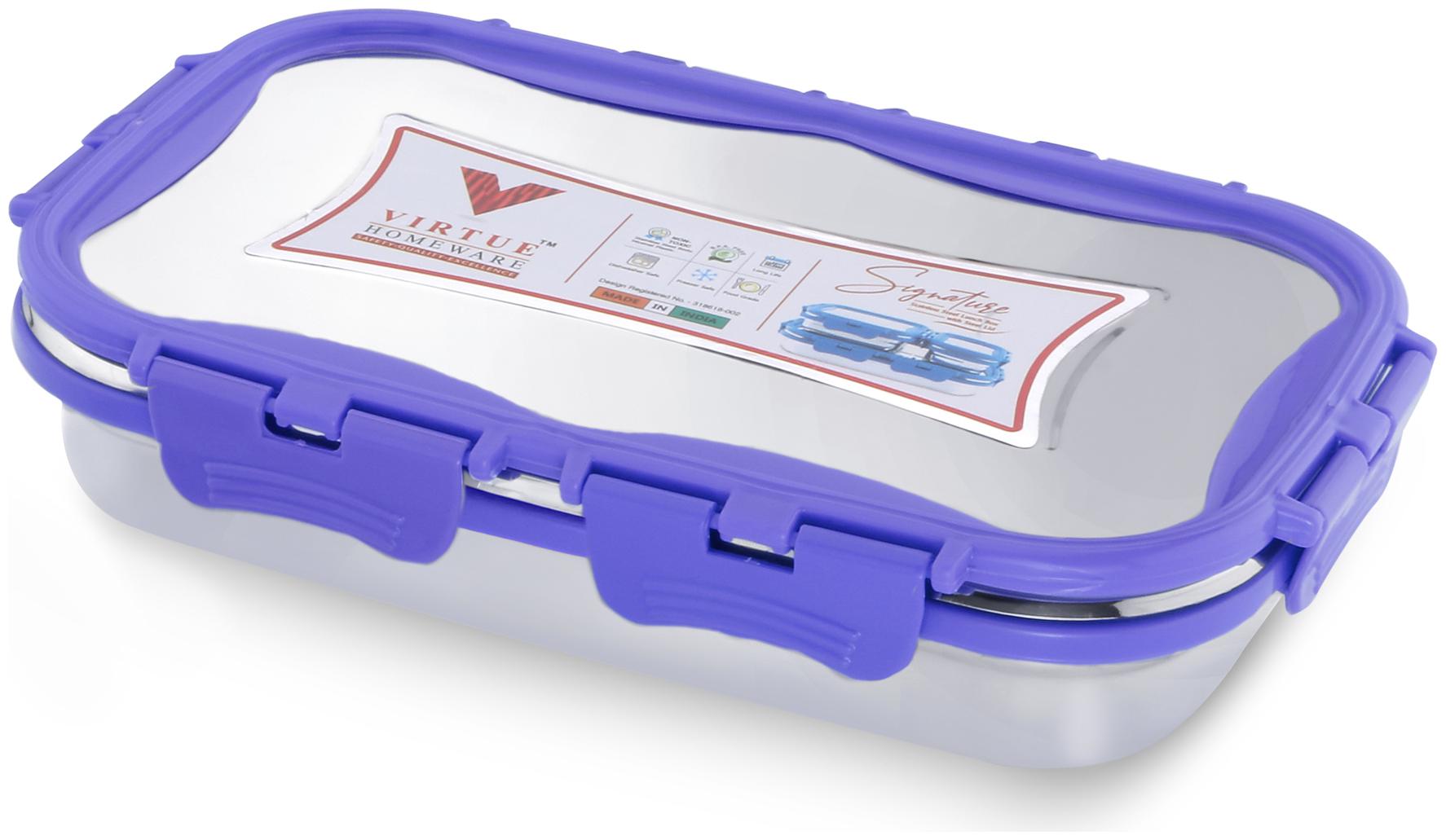 Virtue Homeware Stainless Steel Lunch Box Set -1 Violet container (700ml)Lunch Box
Virtue Homeware Stainless Steel Lunch Box Set -1 Violet container (700ml)Lunch Box