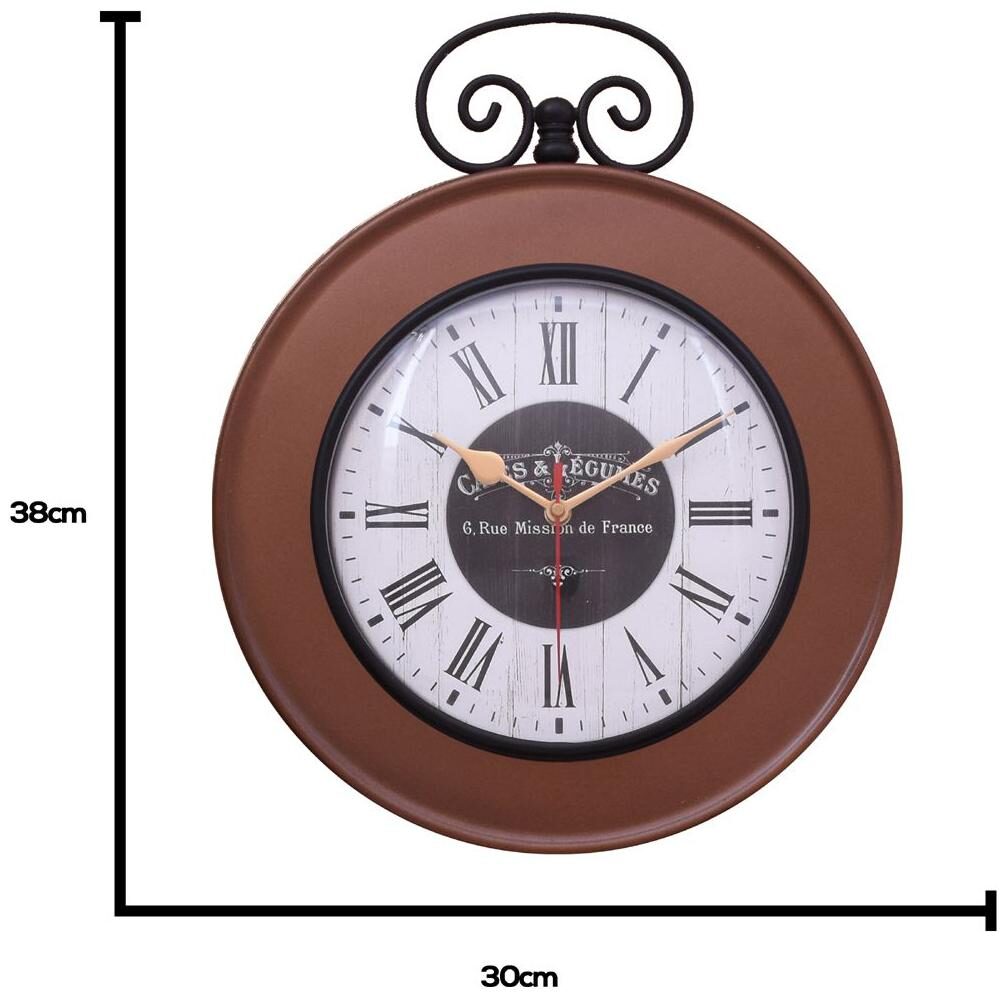 Home Sparkle Steel Analog Wall clock ( Set of 1 )